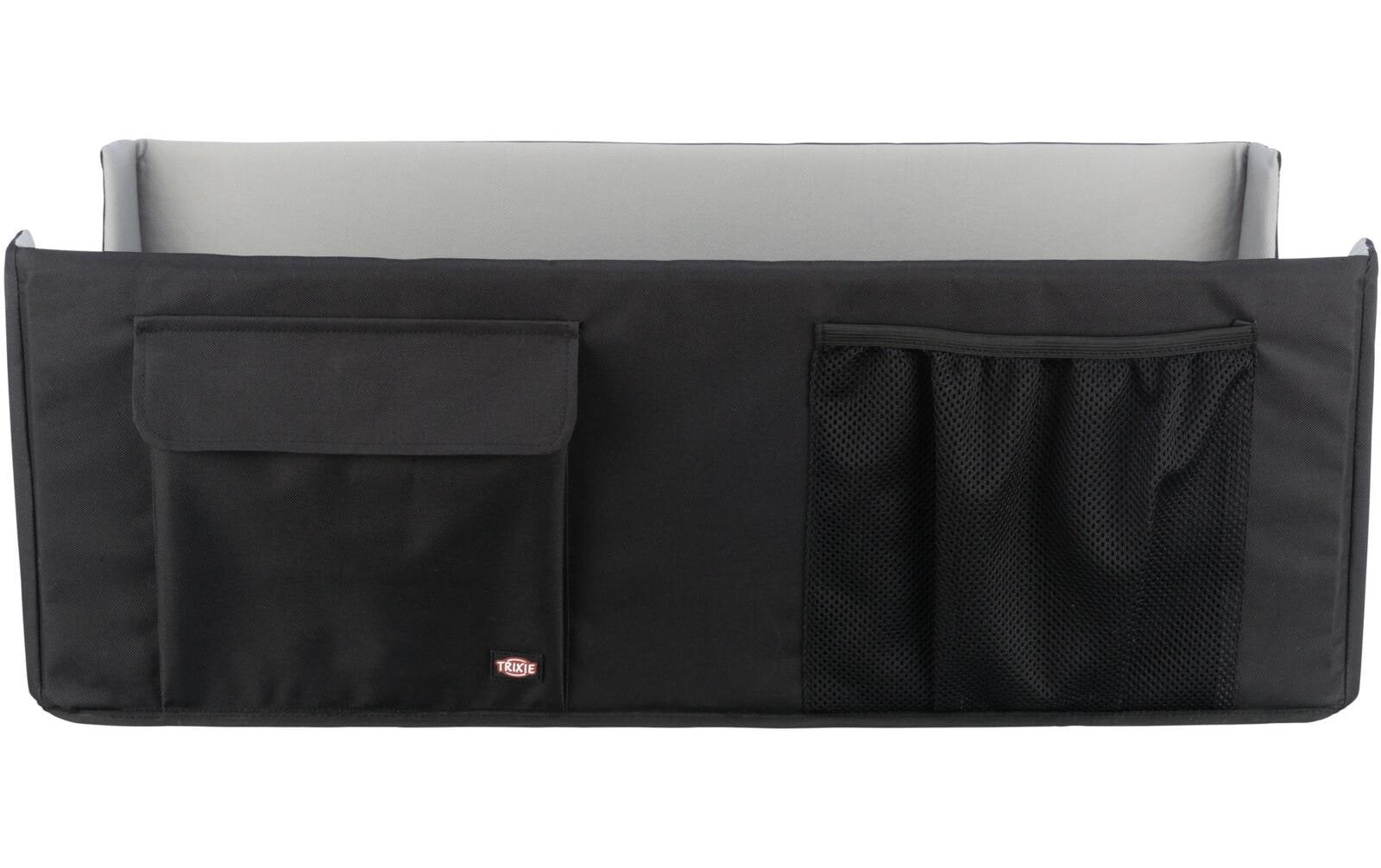 TRIXIE Siège-auto pour chien »Doppelt, 80 × 28 × 39 cm, Schwarz/Grau« Polyester