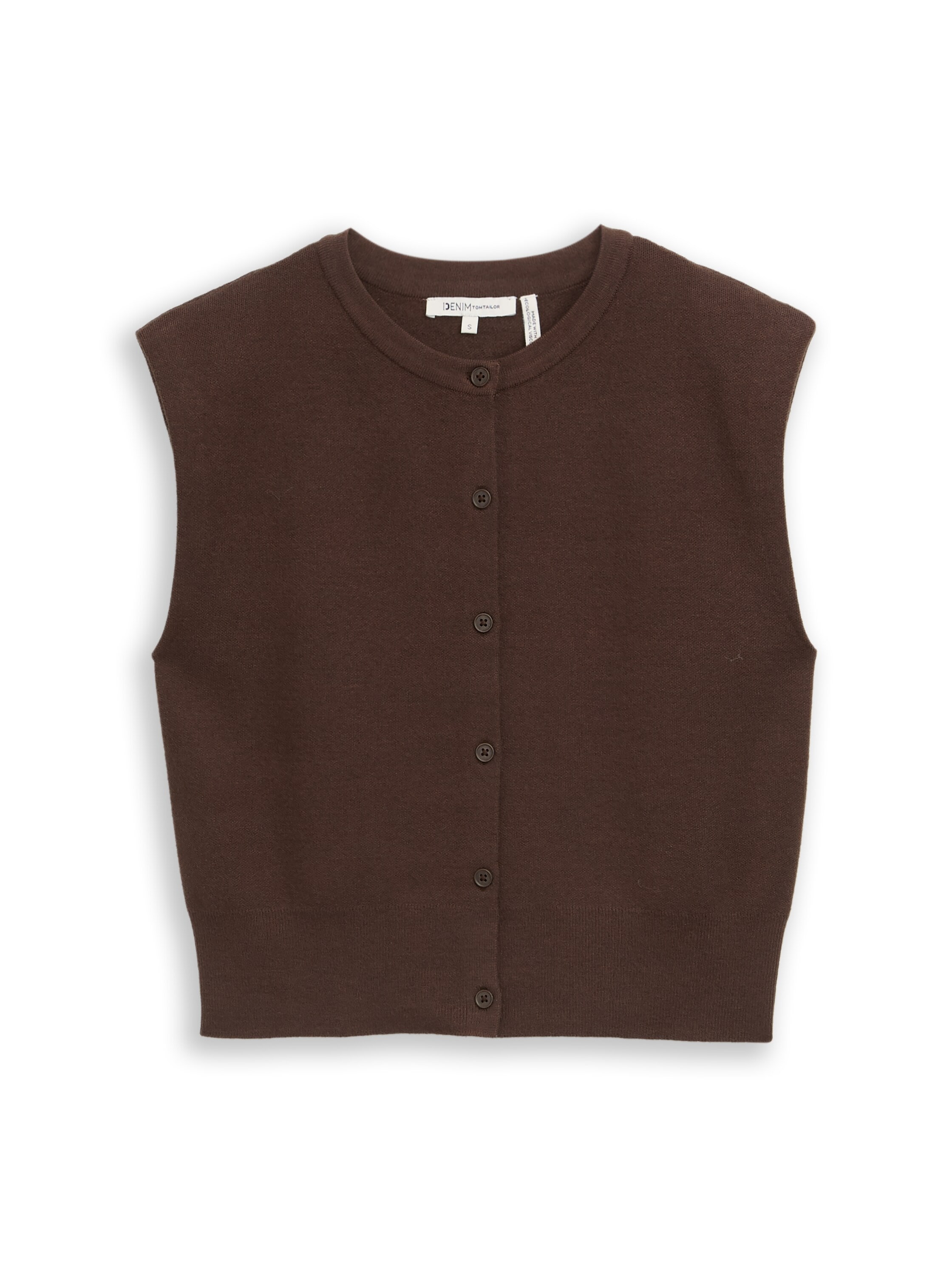TOM TAILOR Denim Cardigan avec patte de boutonnage