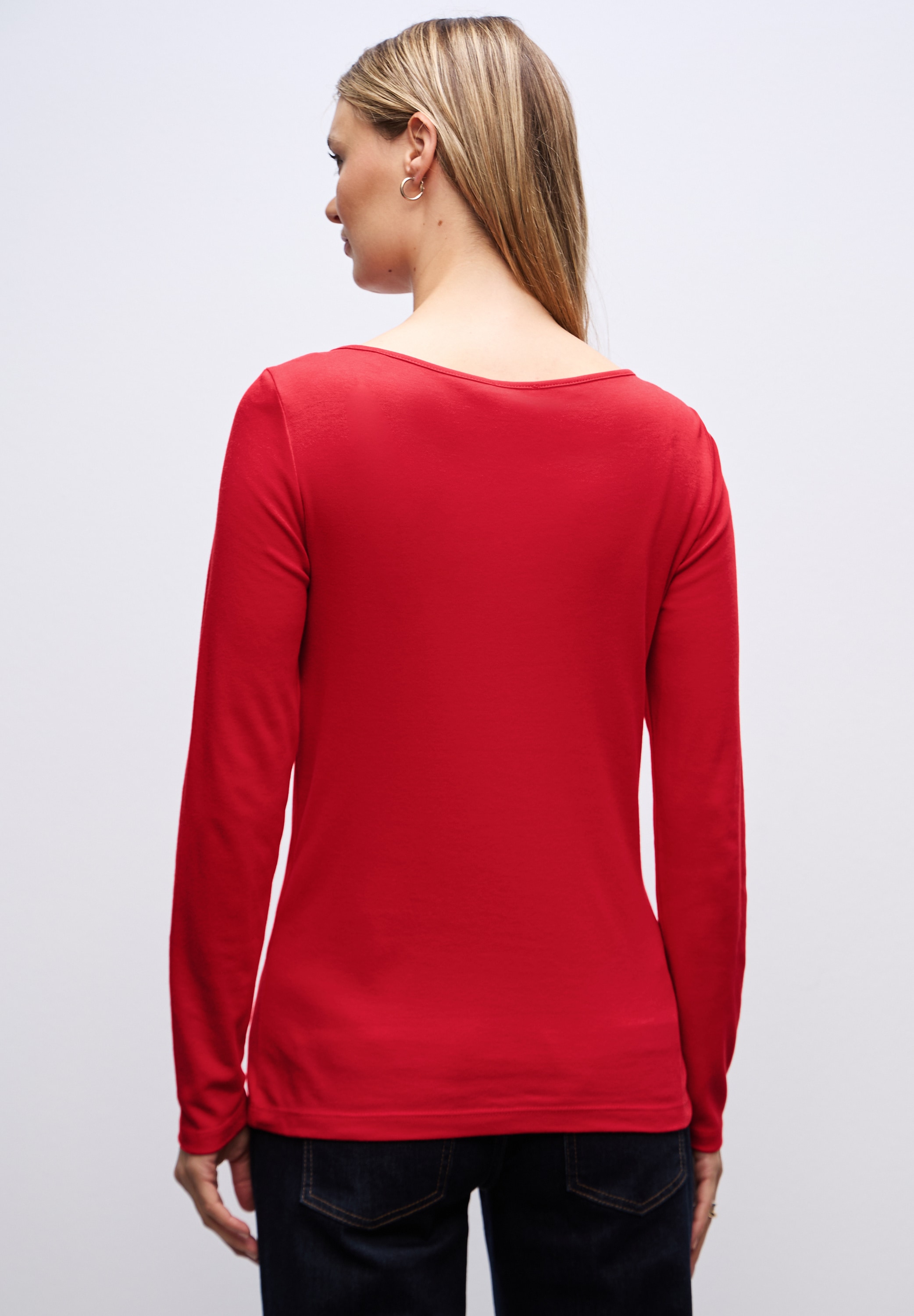 STREET ONE T-shirt à manches longues »Style Lanea« mit U-Boot Ausschnitt