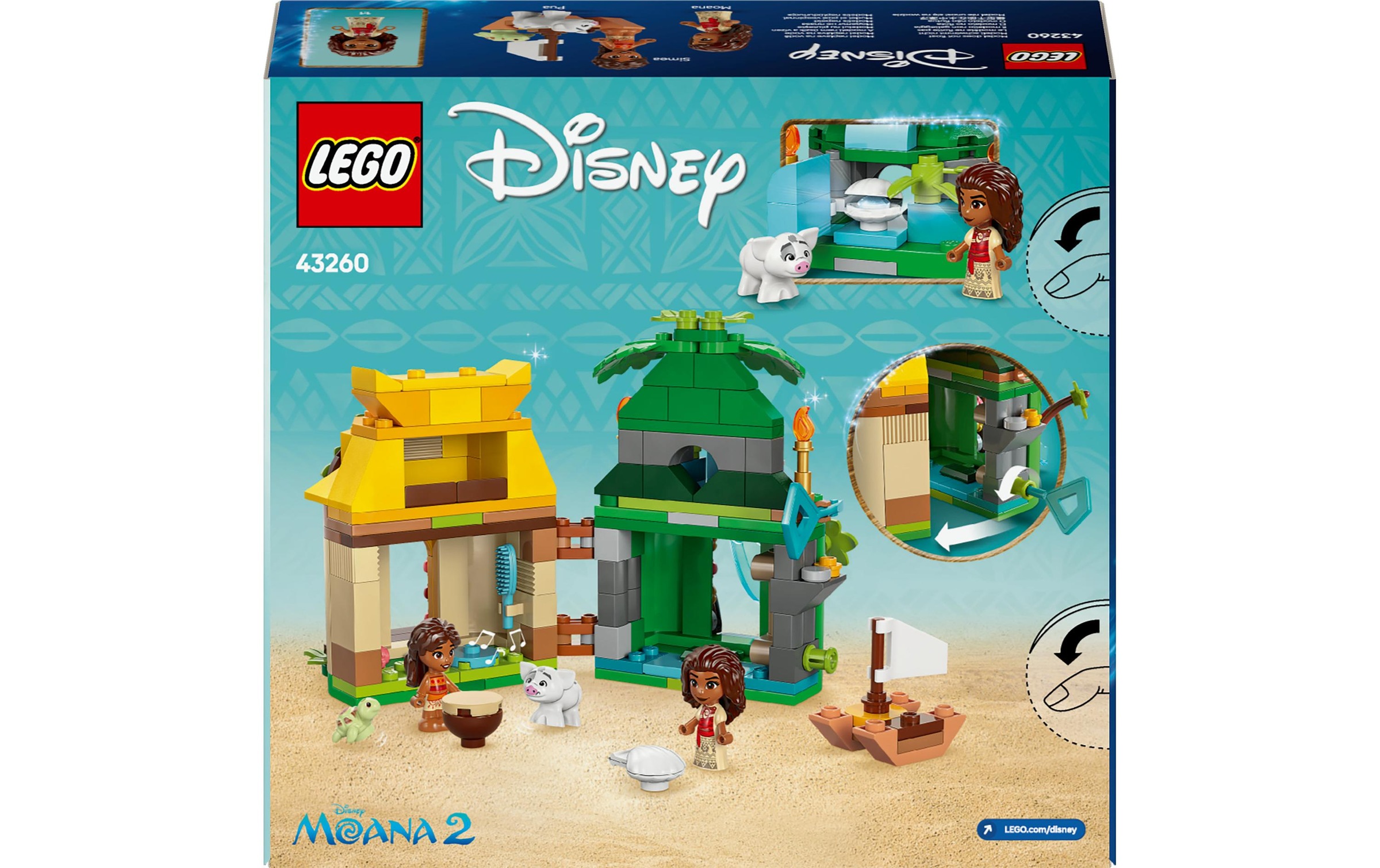LEGO® Briques de jeu »Disney Princess Vaianas Inselspass 43260«