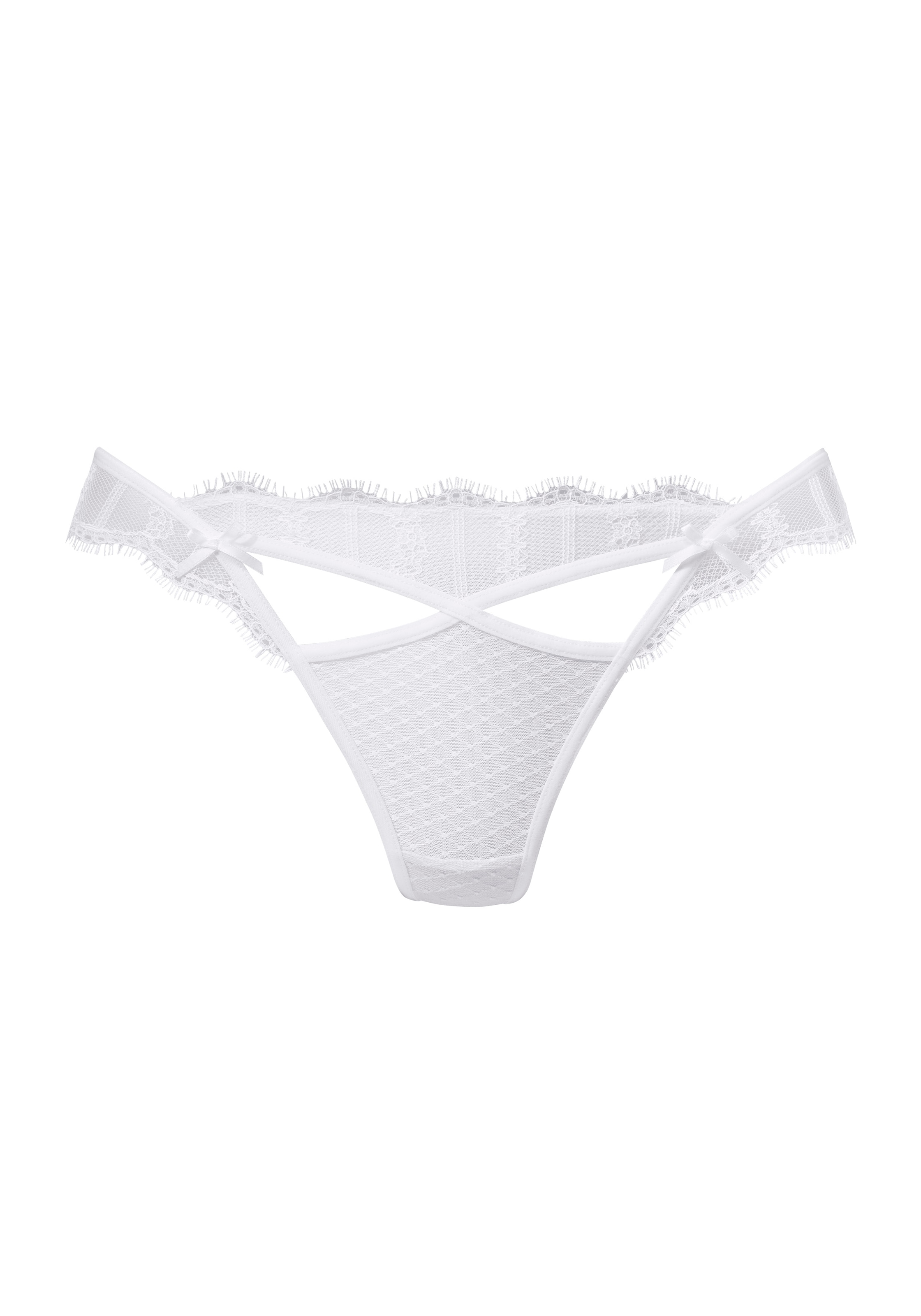 LASCANA String Avec détail sexy en ruban et découpes, lingerie sexy