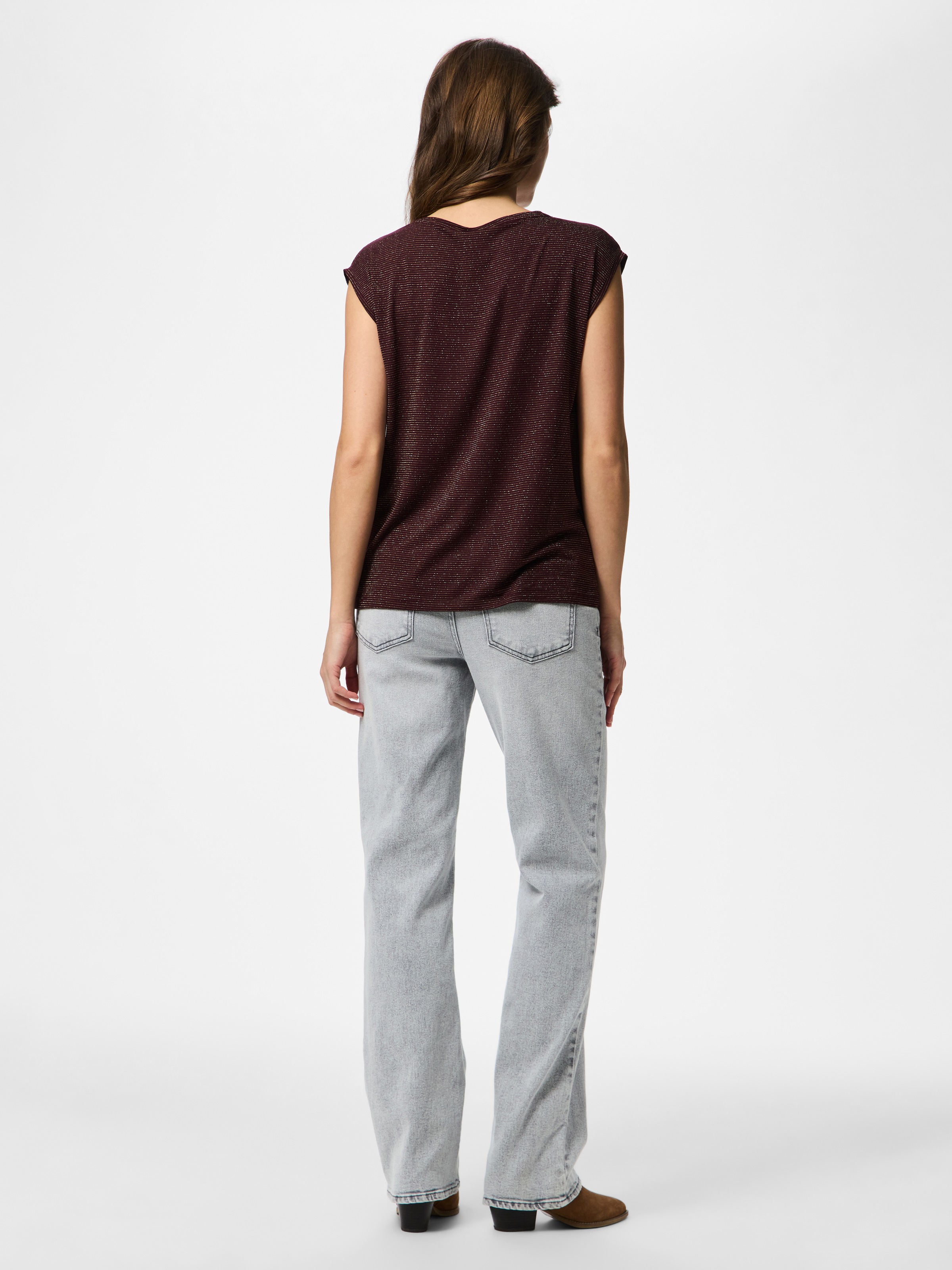 pieces Kurzarmshirt »PC BILLO« Viskosemischung, loose fit