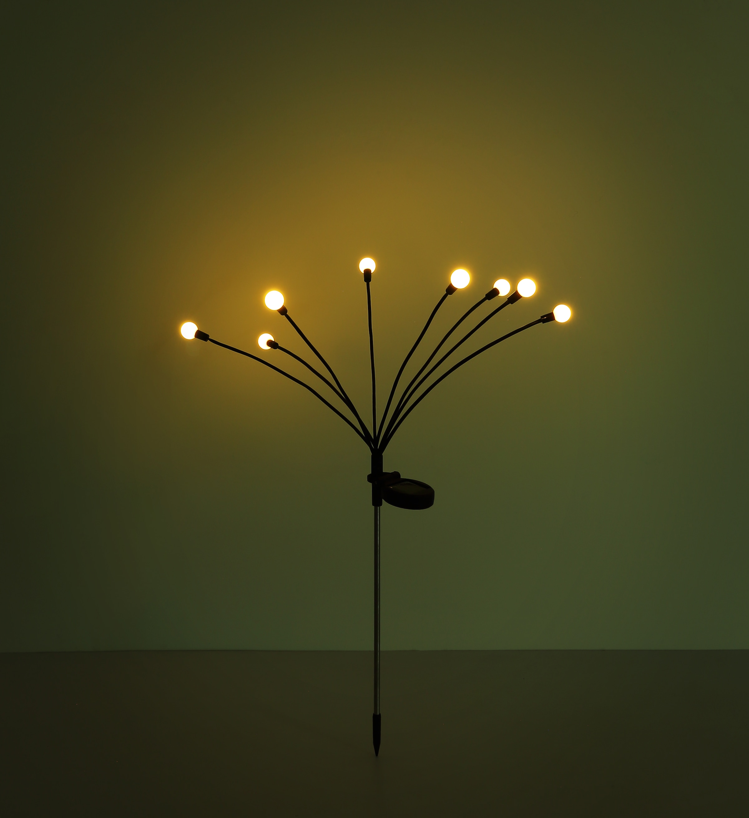 GLOBO LIGHTING LED Solarleuchte »SOLAR« LED-Modul 1 Stk. Warmweiss Solarlampe für Garten, Toller Lichteffekt, mit Erdspiess
