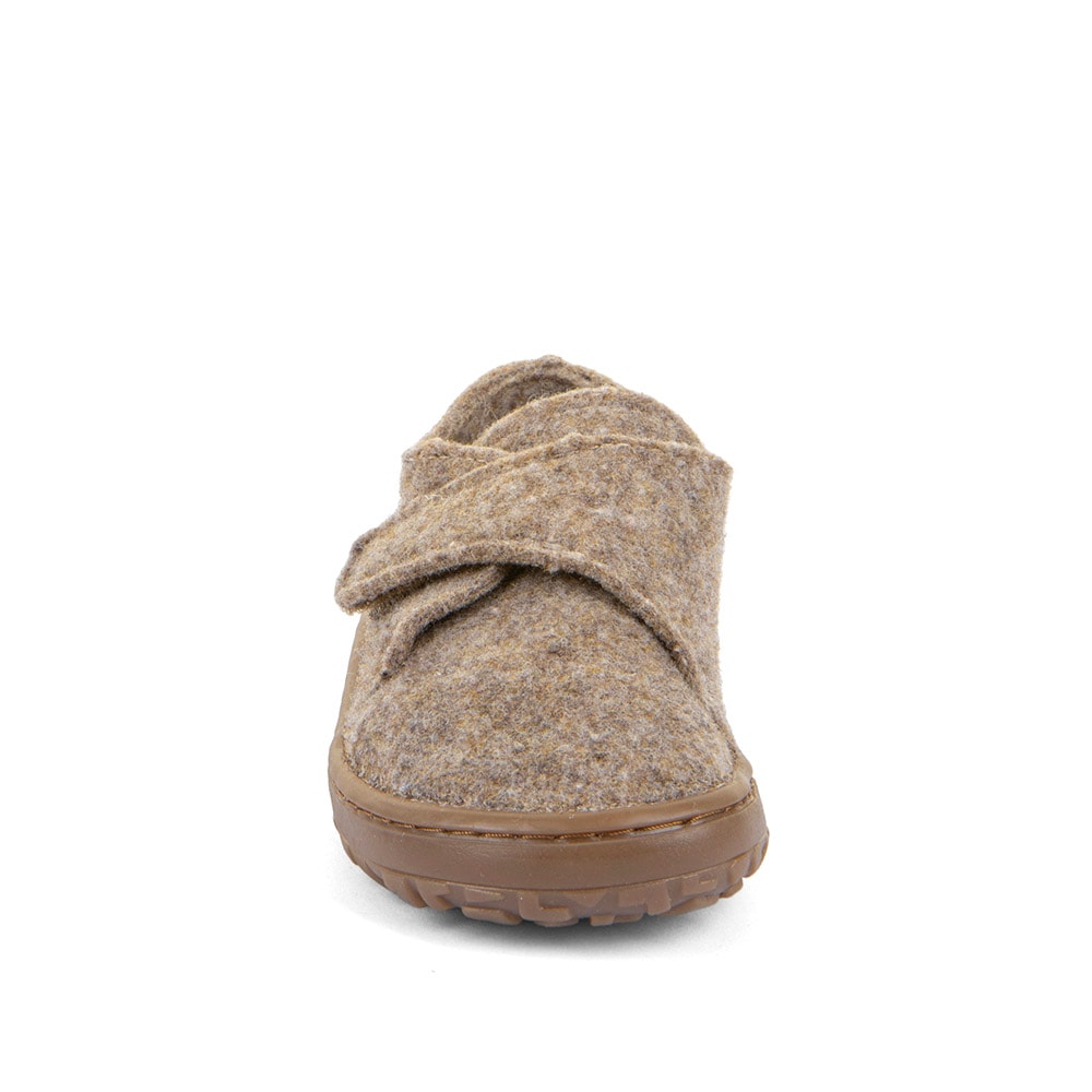 froddo® Chausson »BAREFOOT WOOLY«  chaussure barfoot à scratch pour la maison, chaussure de jardin d'enfants avec doublure en laine