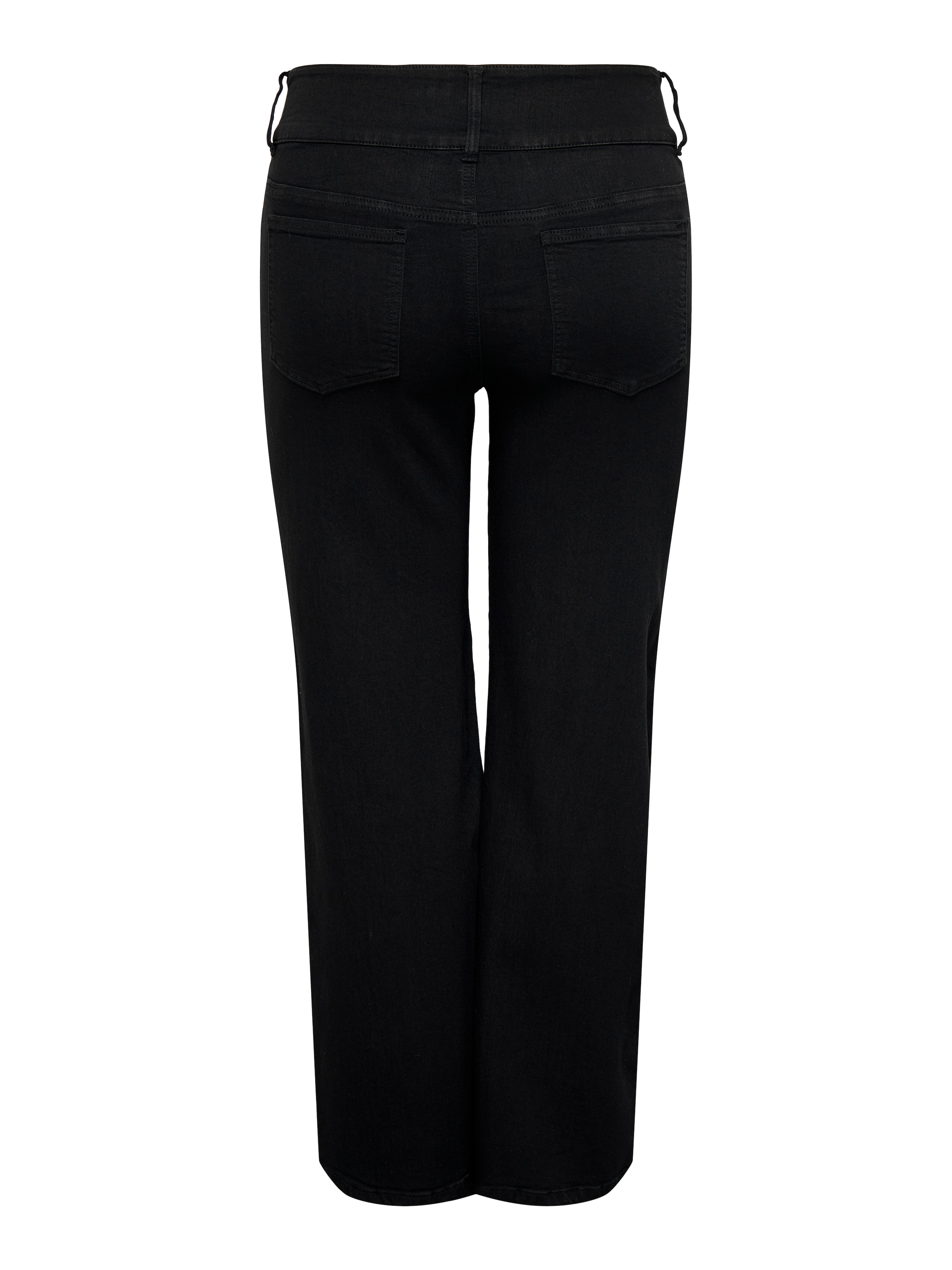 ONLY CARMAKOMA High-waist-Jeans »CARANNA HW WIDE BLACK DNM NOOS« Viskosemischung, High Waist