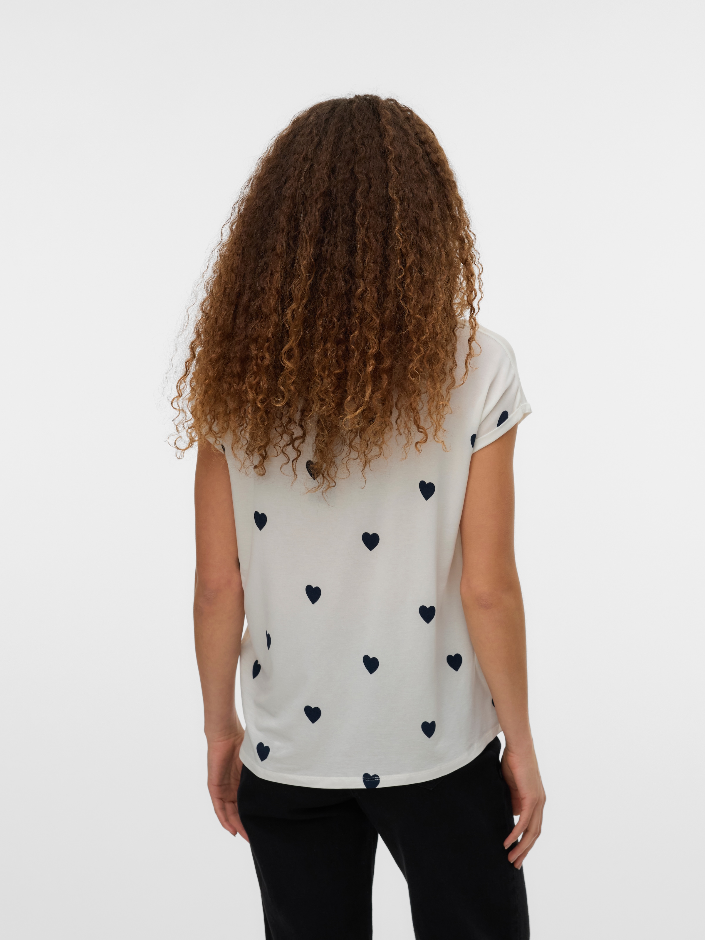 Vero Moda T-shirt à manches courtes »VMAVA SS TOP MULTI AOP NOOS« Materialmix, regular fit
