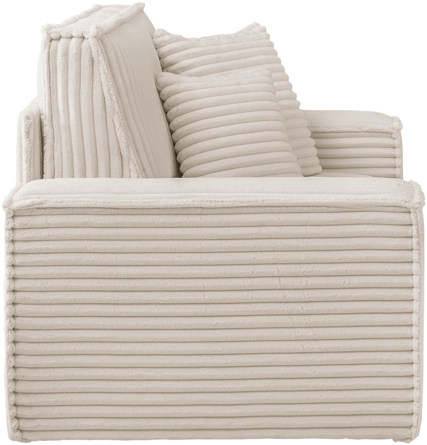 GOODproduct Loveseat »FINNLEY, XXL-Sessel, Lesesessel, trendige Stoffe, inkl. Zierkissen« 1 Stk. tlg. verfügbar in den Stoffqualitäten Bouclé, Struktur fein und Mega Cord