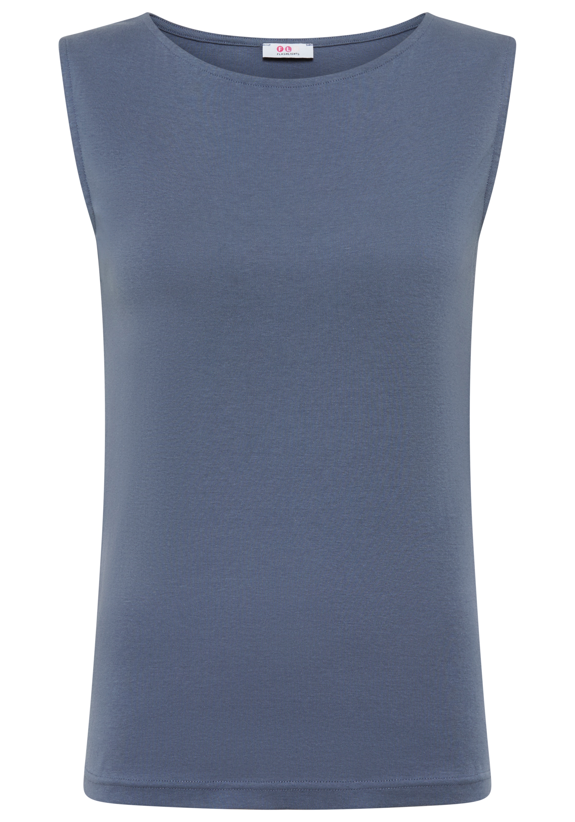 Flashlights Tanktop »U-Boot-Ausschnitt, viele Farben & Grössen« aus Baumwolle, elastisches Jersey-Material, figurbetonte Passform