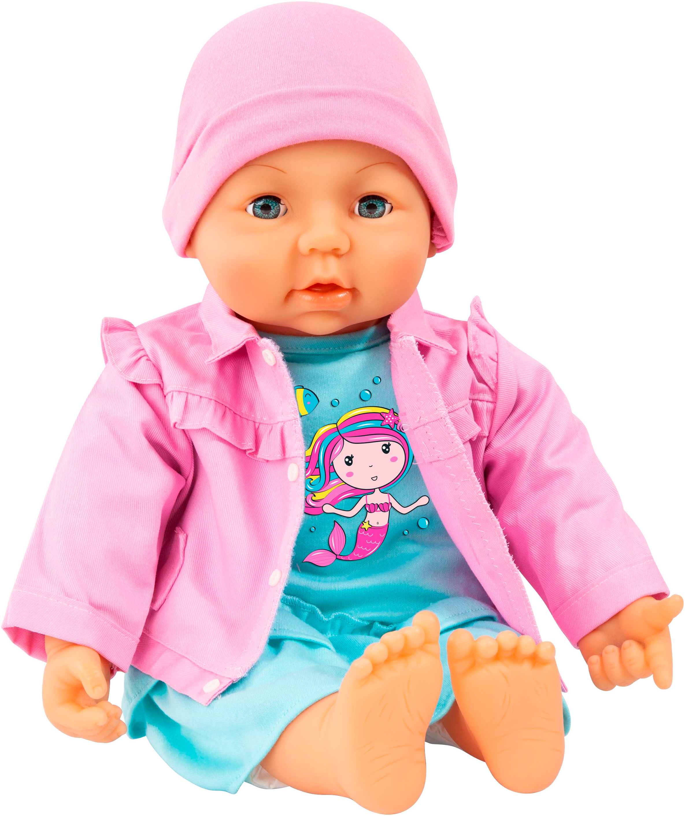 Bayer Puppenkleidung »Kleid/Jacke blau 46 cm«