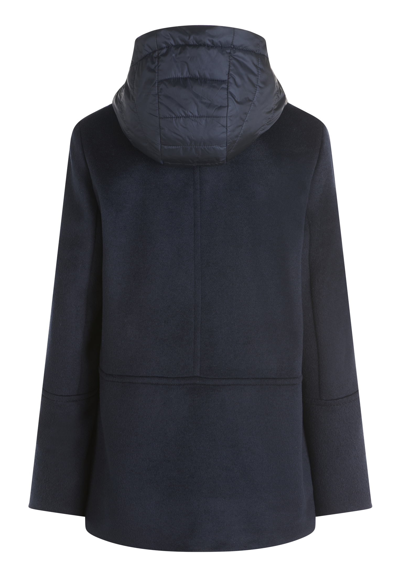 Gil Bret Wolljacke mit Kapuze mit Reverskragen und Steppkapuze