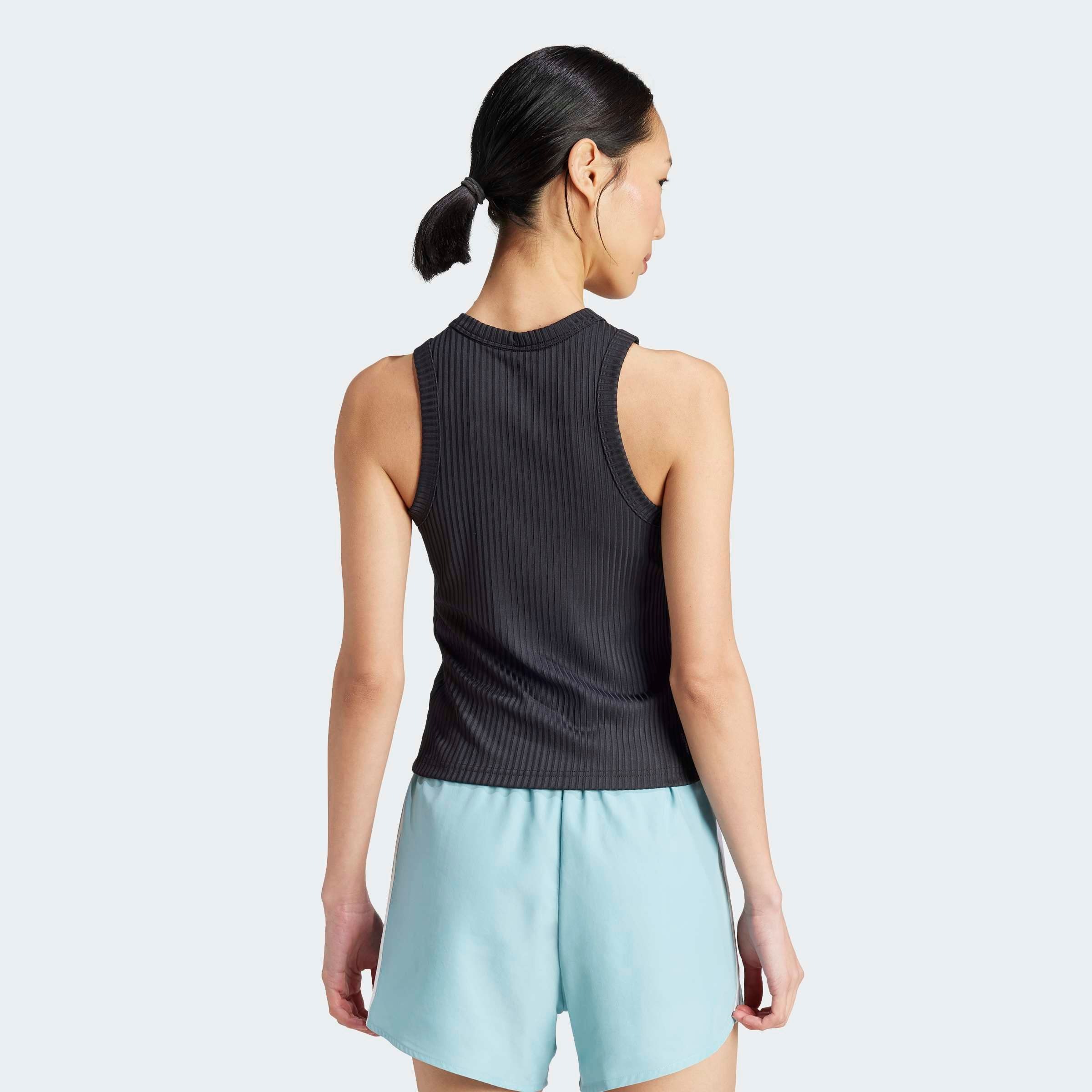 adidas Performance Tanktop »ALL GYM SEASONAL RIB TIGHT FIT TONAL 3-STREIFEN«