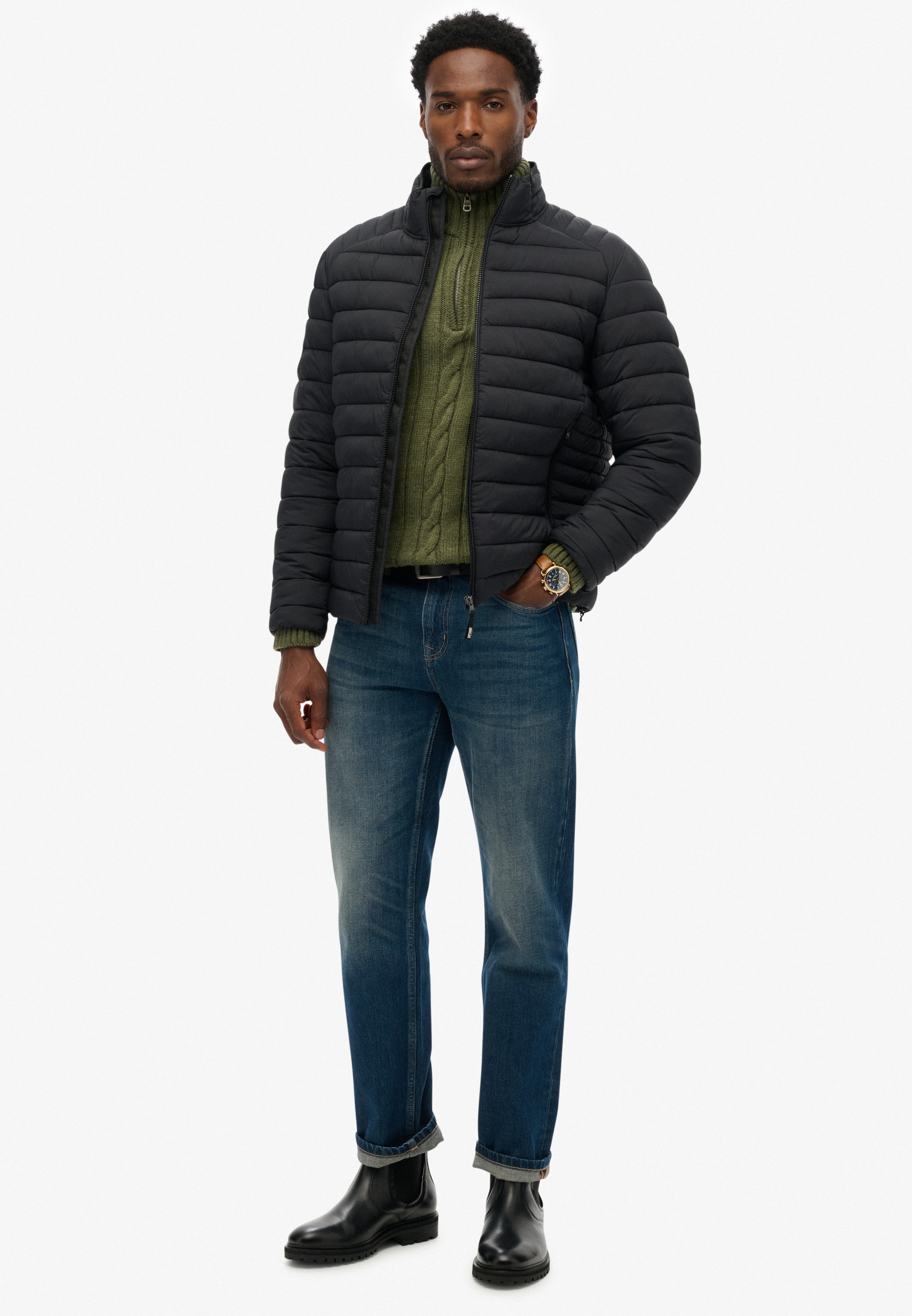Superdry Veste matelassée »FUJI LITE PADDED JACKET« ohne Kapuze