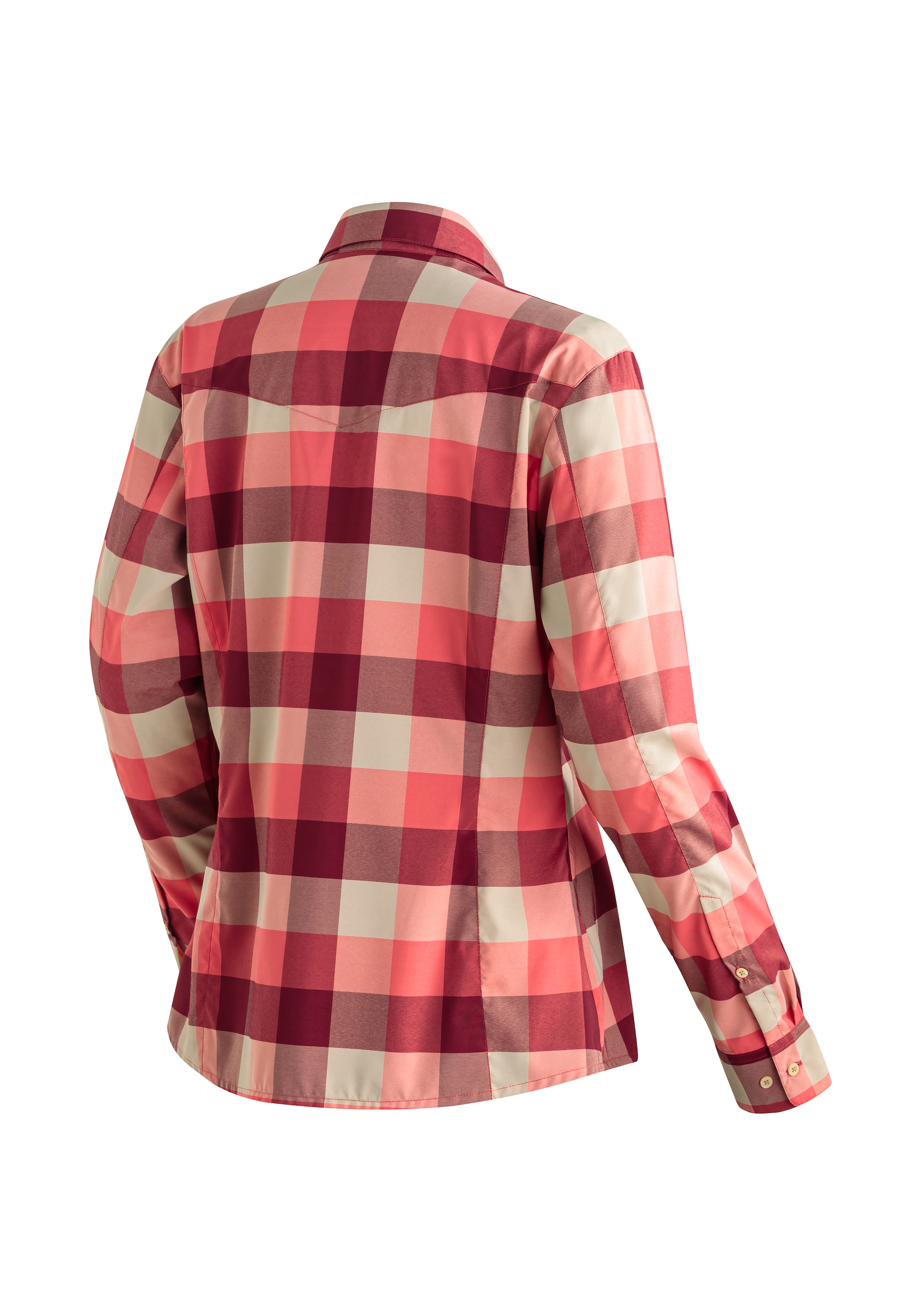 Maier Sports Outdoorbluse »Kendra L/S W« Damen Langarmbluse, pflegeleichte Karobluse