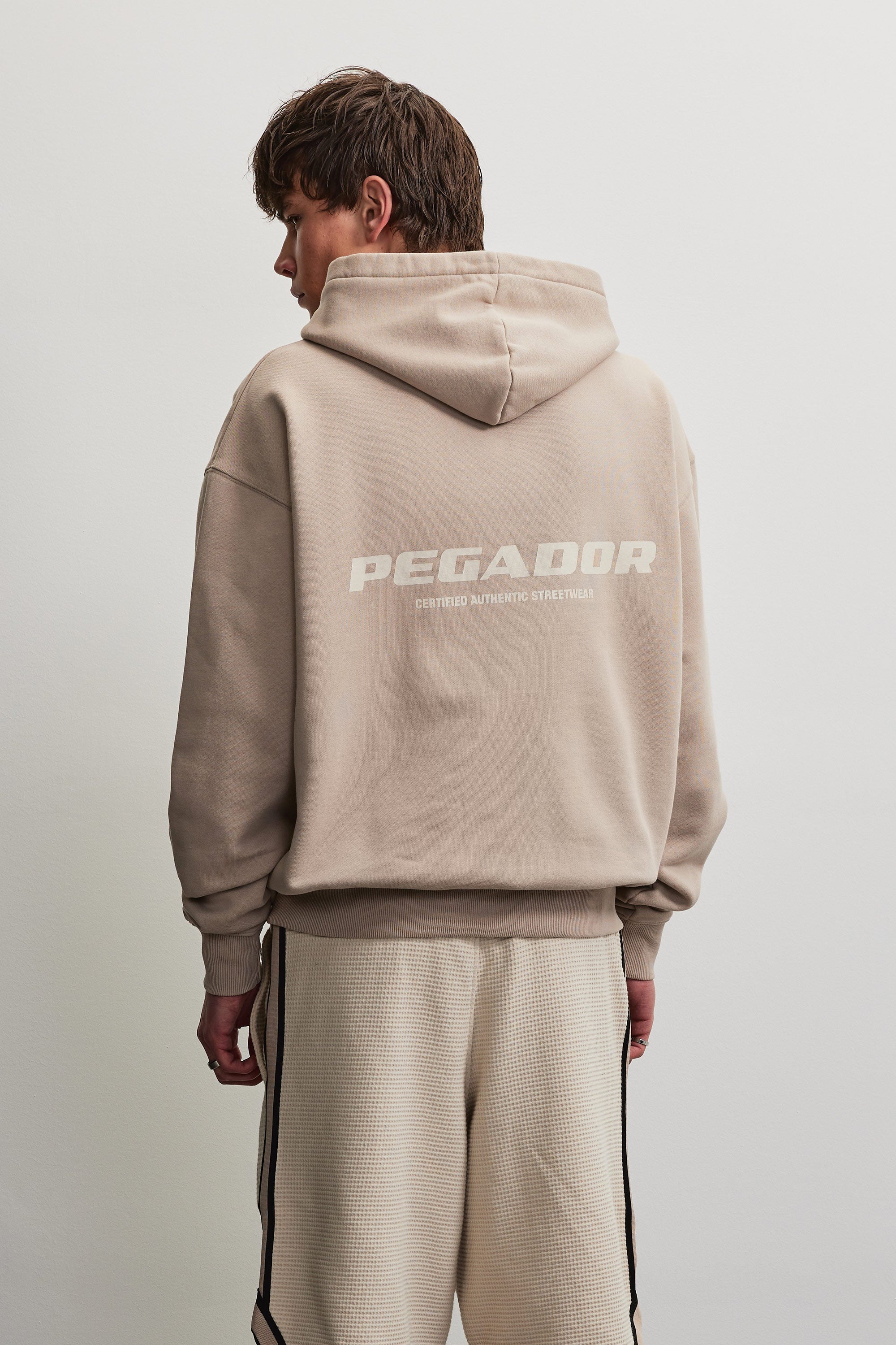 PEGADOR Sweat à capuche »COLNE LOGO OVERSIZED HOODIE«, mélange de coton, oversize
