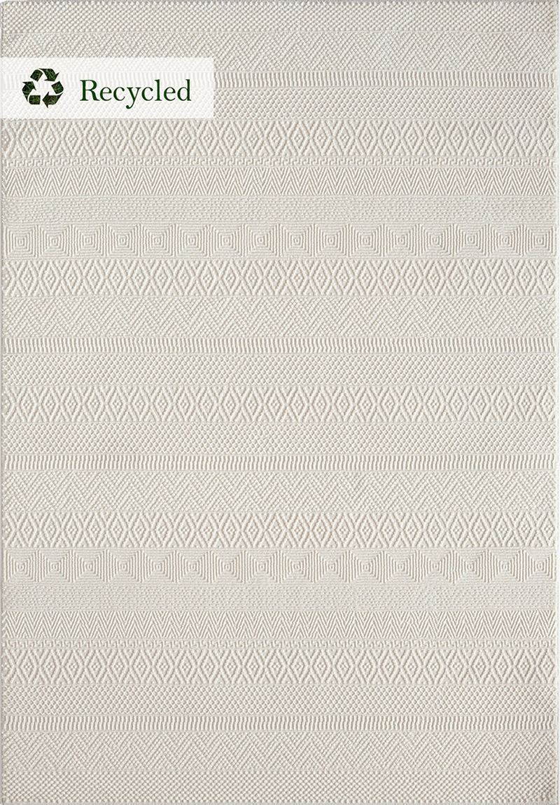 the carpet Teppich »Lima« rechteckig 12 mm Höhe Designer Teppich Flor 1 recyceltem Polyester waschbar