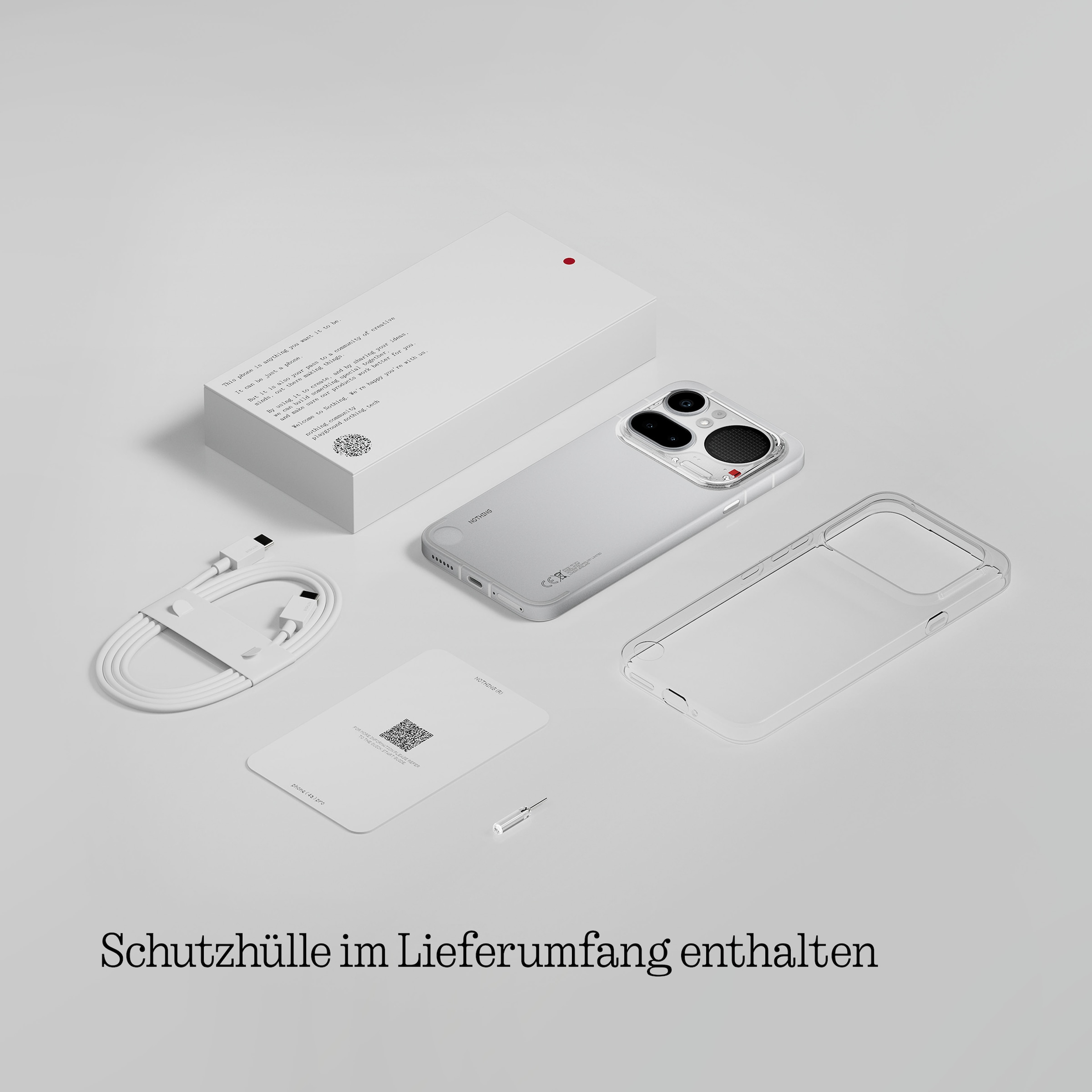 NOTHING Smartphone »Phone (4a) Pro« silber