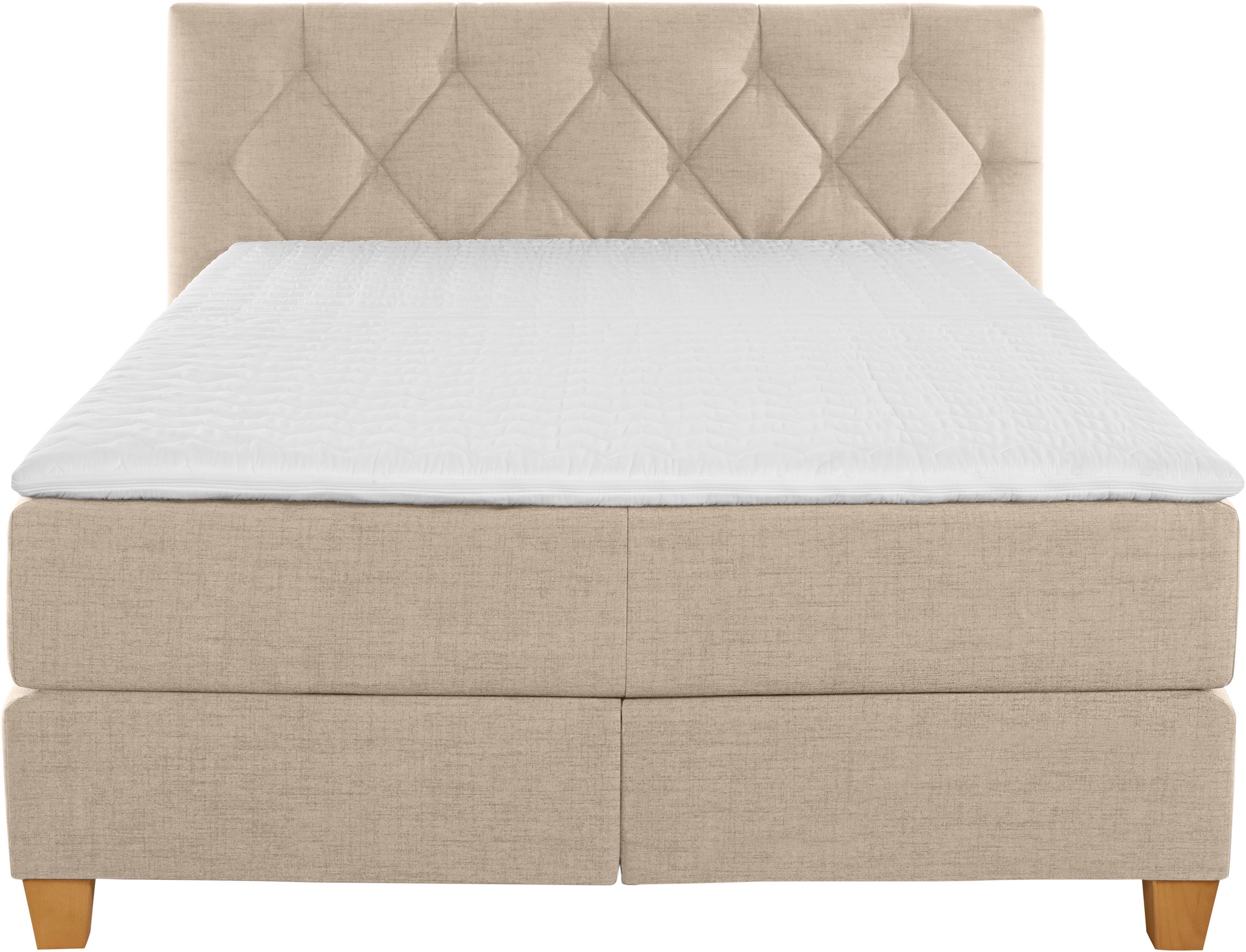 Home affaire Lit boxspring »Harmones« en 3 largeurs, dureté aussi en mix avec chaque matelas en H2 et H3