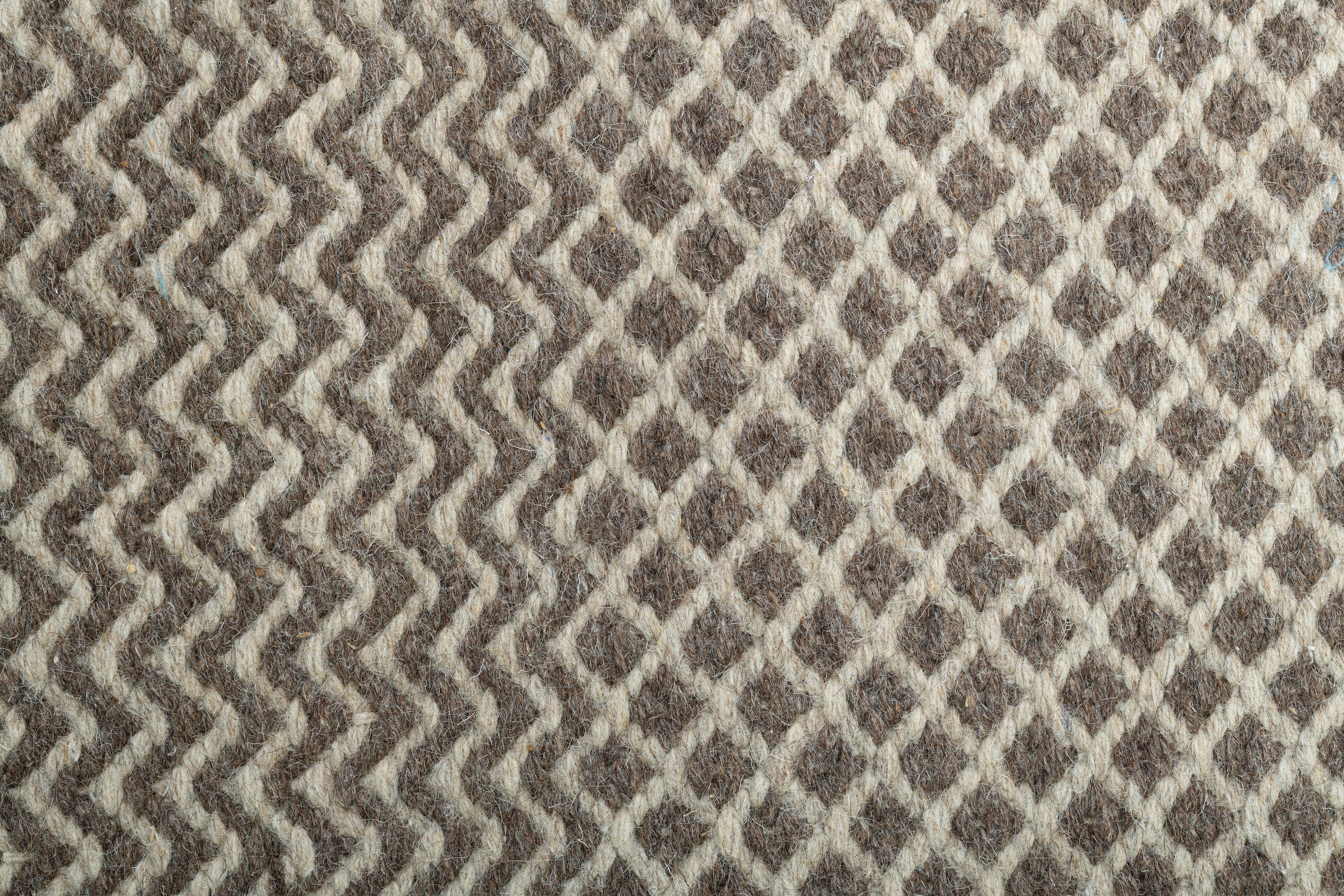 my home Tapis en laine »Edling« Rectangulaire 10 mm Höhe Handweb Teppich, reine Wolle, modernes Design, Scandi, Wohnzimmer