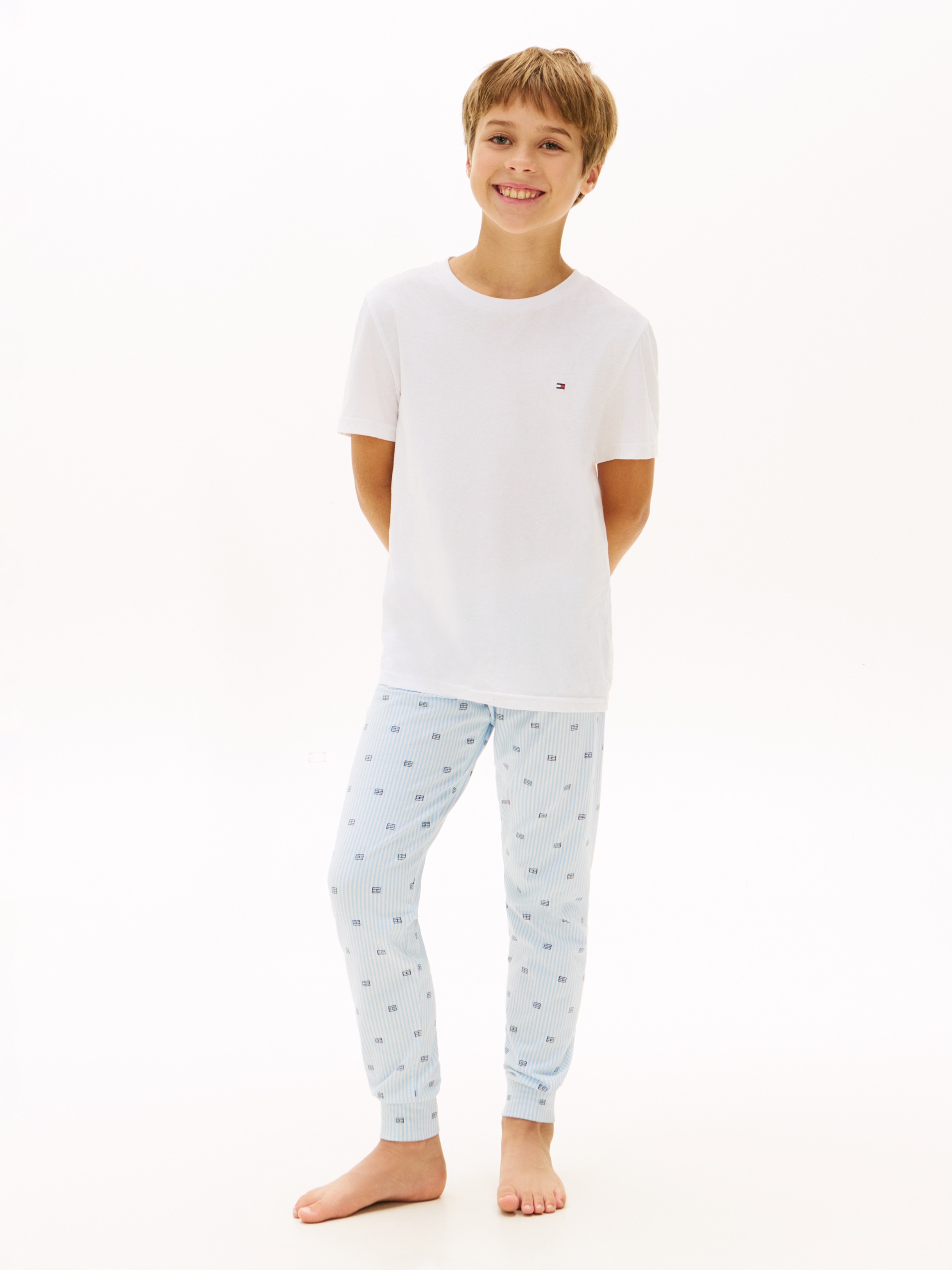 Tommy Hilfiger Underwear T-shirt »2 PK SS TEE mit Stickerei und Rundhals im 2er-Pack« Packung, 2er-Pack, 2 pièces unifarben, casual, regular fit, Baumwolle, Rundhals