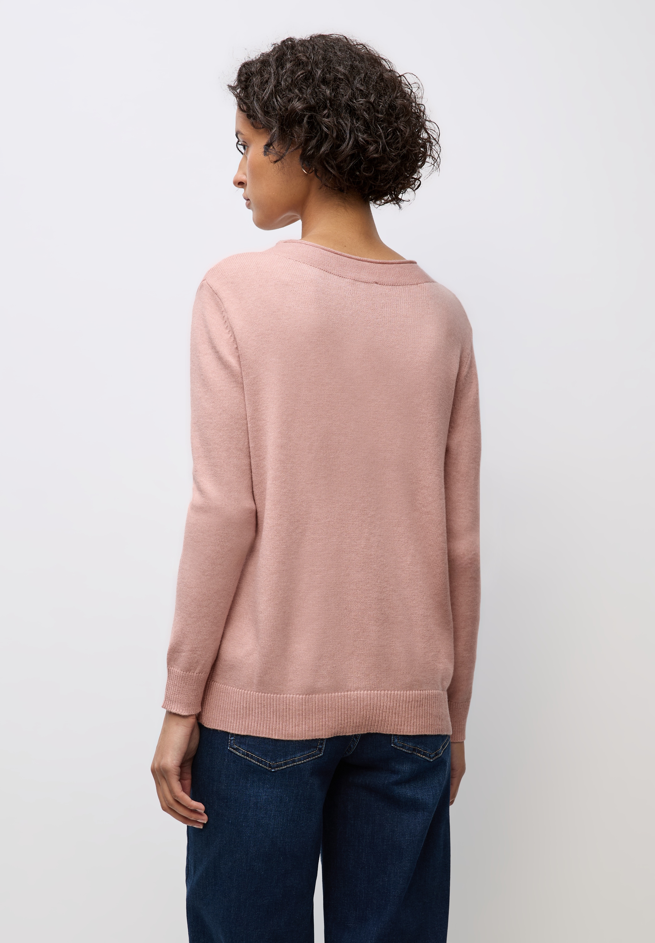 STREET ONE Pull en tricot mit feiner Rollkante