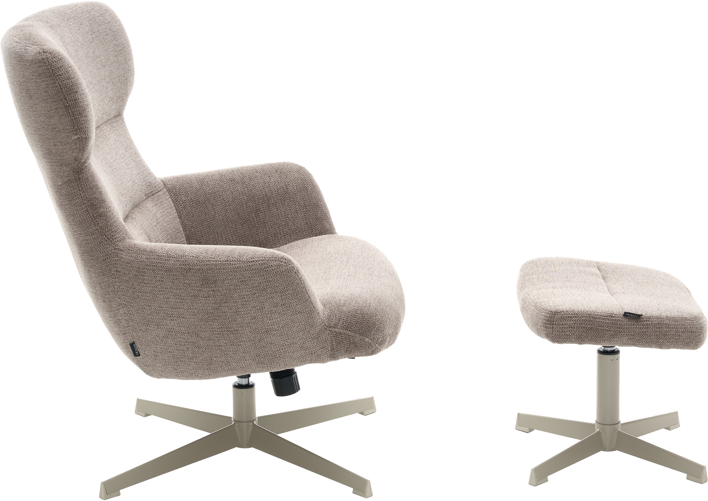 Home affaire Sessel »Clarah Relaxsessel, TV-Sessel mit Hocker« 360° Grad drehbar