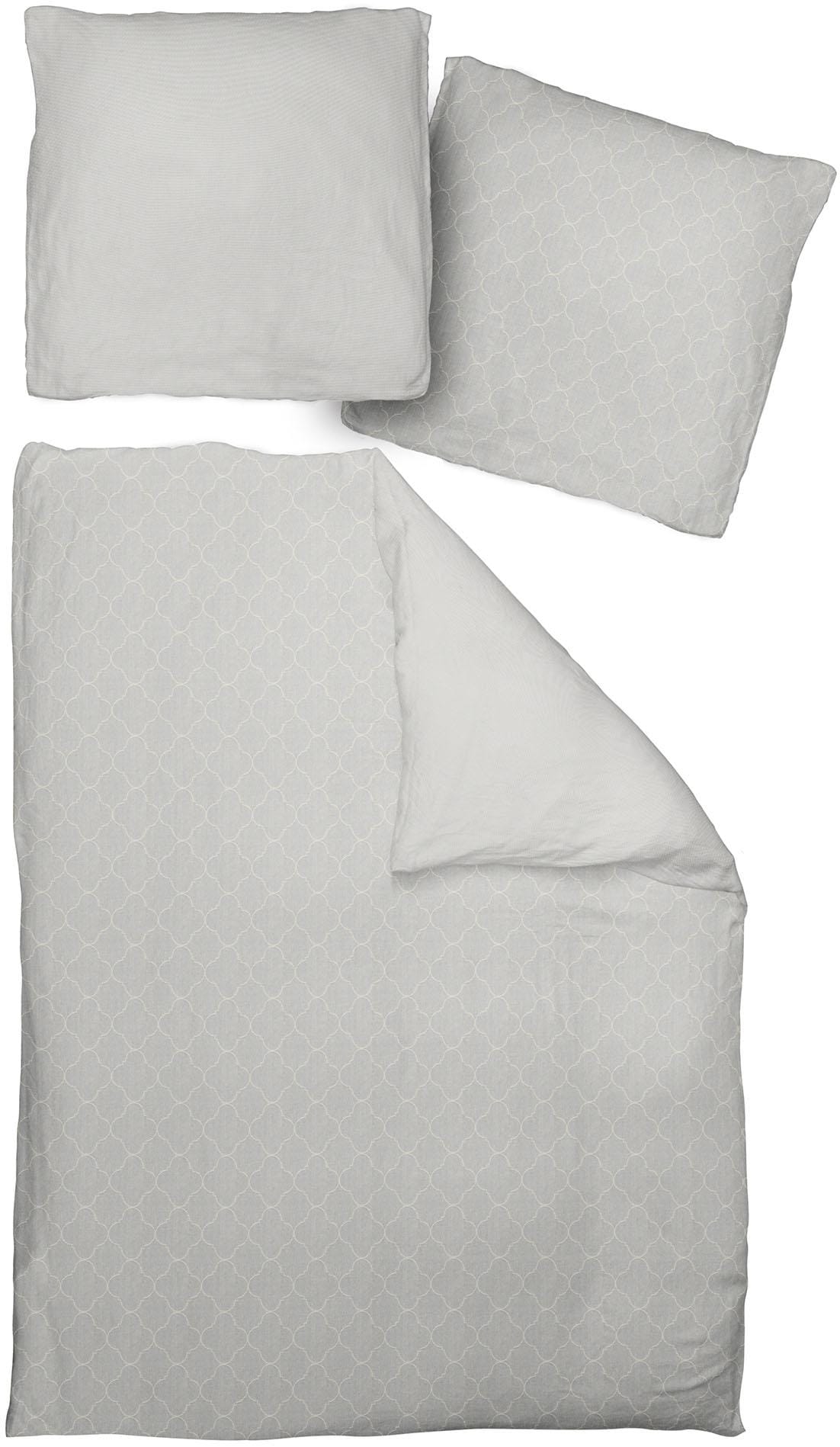 Adam Linge de lit réversible »Indian Cortezada light« 2 cuis aus 100 % Bio-Baumwolle, 2 teilig - Bettwäsche Set