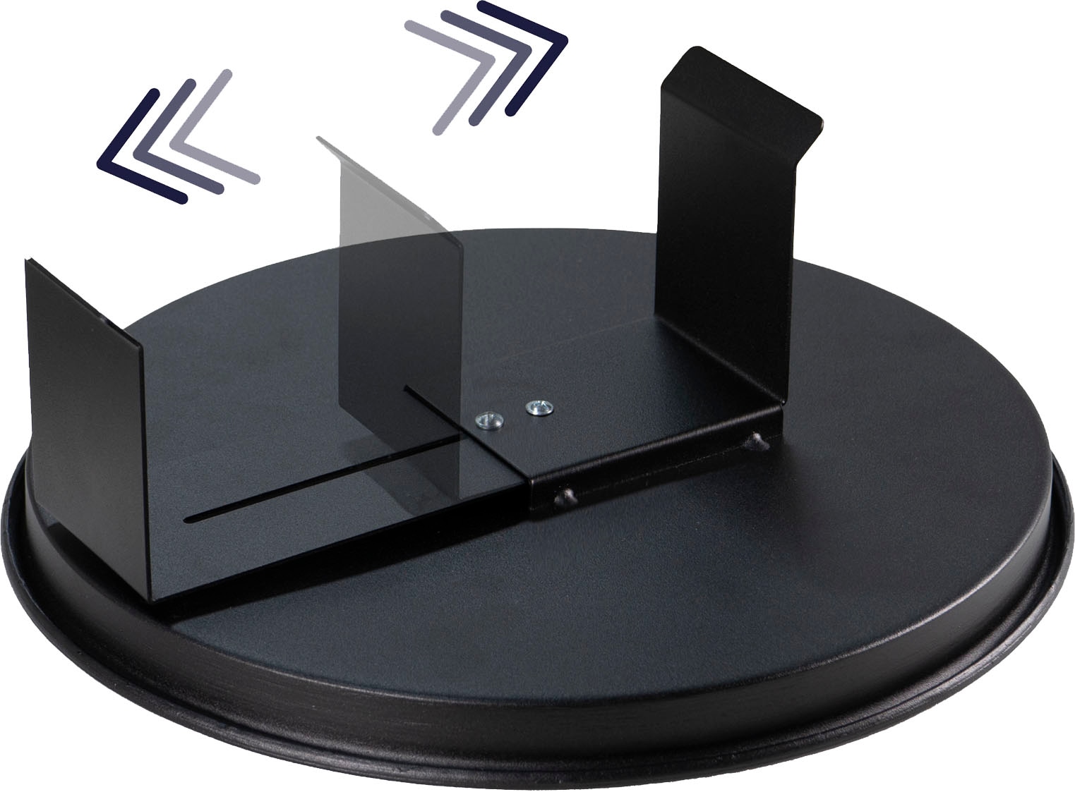 Spinder Design Table à plateaux »ROUND« Table d'appoint en acier extensible