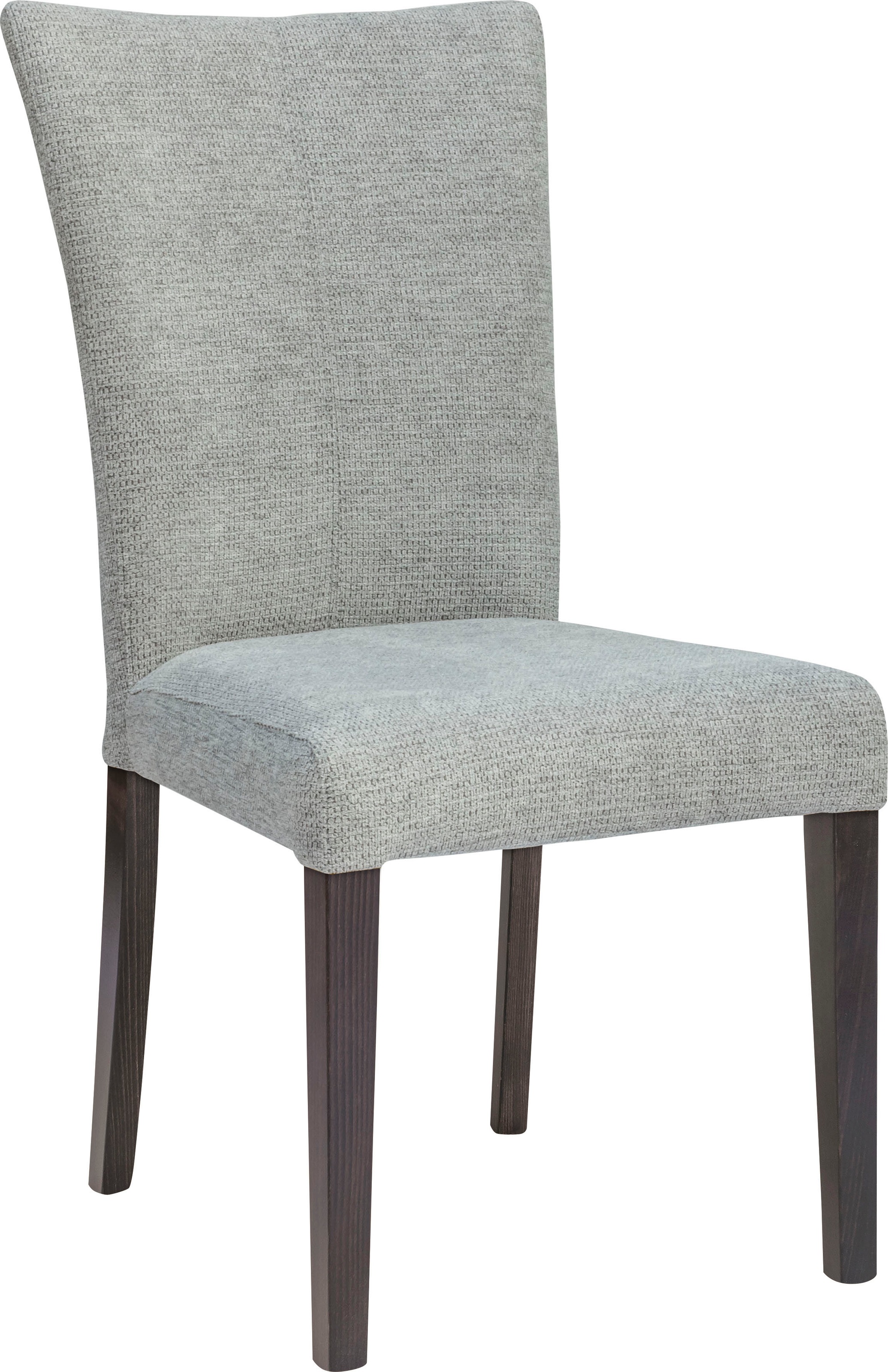 Home affaire Chaise à 4 pieds »Aspen« (Set) 2 cuisBeine aus massiver Buche, wengefarben lackiert