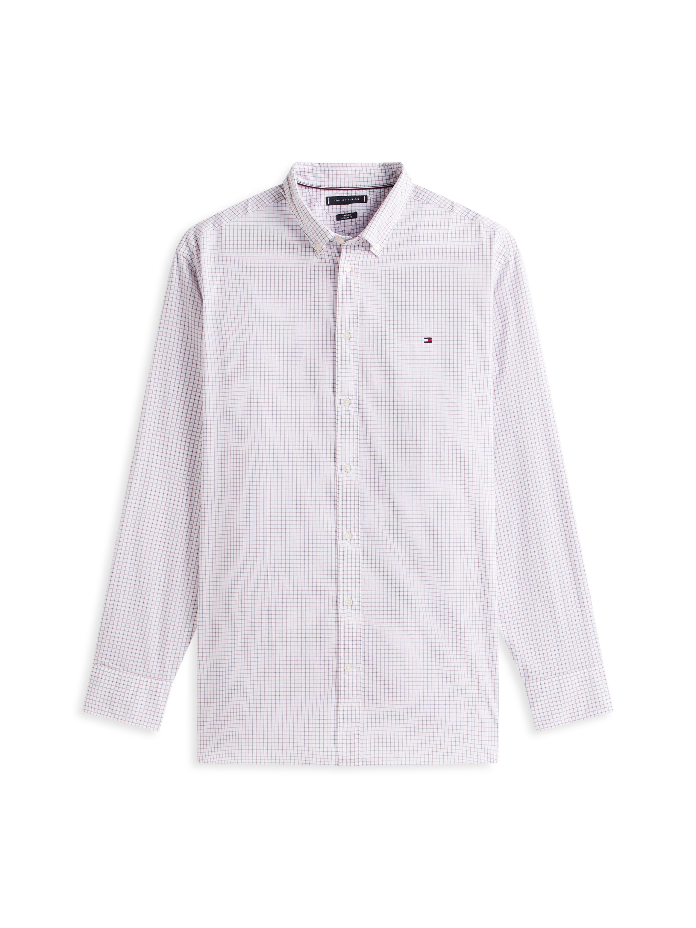 Tommy Hilfiger Big & Tall Langarmhemd »BT - CORE TATTRSALL POP« Grosse Grössen, Button-down-Kragen, regular fit