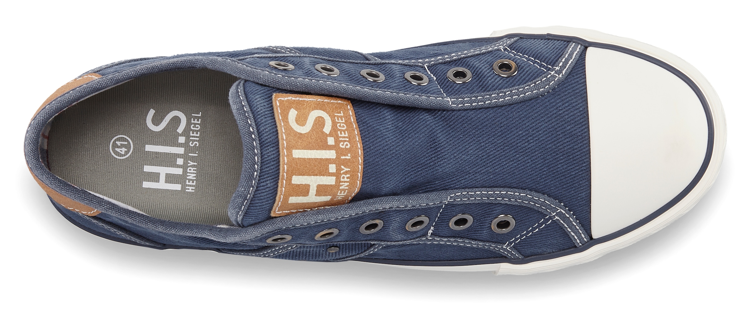 H.I.S Sneakers »Textilschuh, Stoffschuh, Turnschuh, Halbschuh, Freizeitschuh, Slipper«  NOUVEAU baskets slip-on en textile doux, unisexe