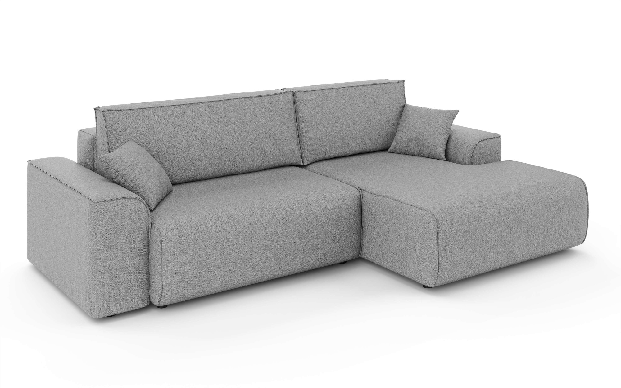 Home affaire Ecksofa »Santenay mit Bettfunktion und Bettkasten, Masse: B/T/H 266/164/90 cm« L-Form mit Wellenfederung, Schlaffläche: 140x213 cm, auch in Cord