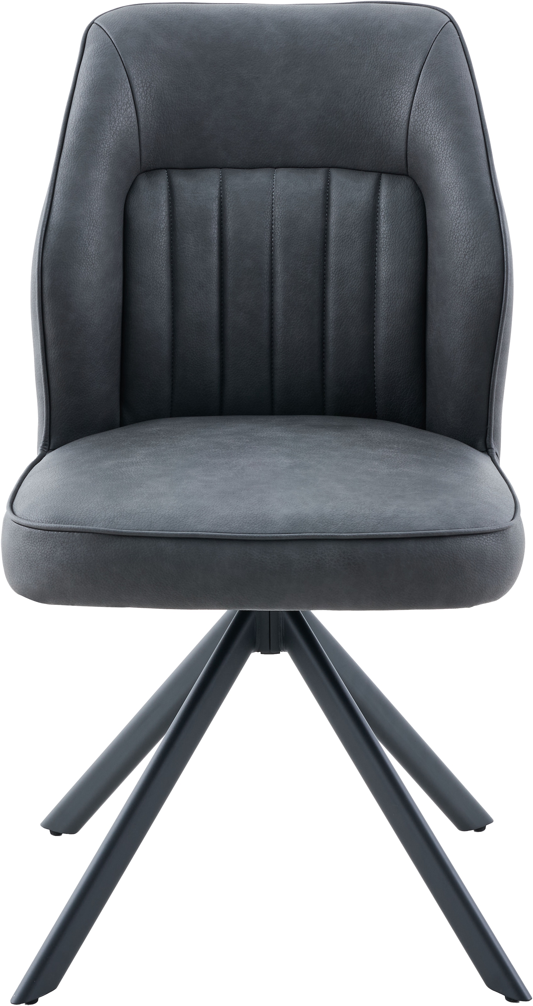 HELA 4-Fussstuhl »PRIZZI« (Set) 1 Stk.4-Fuss, 360° drehbar, Gestell oval, gepolstert, Lederoptik