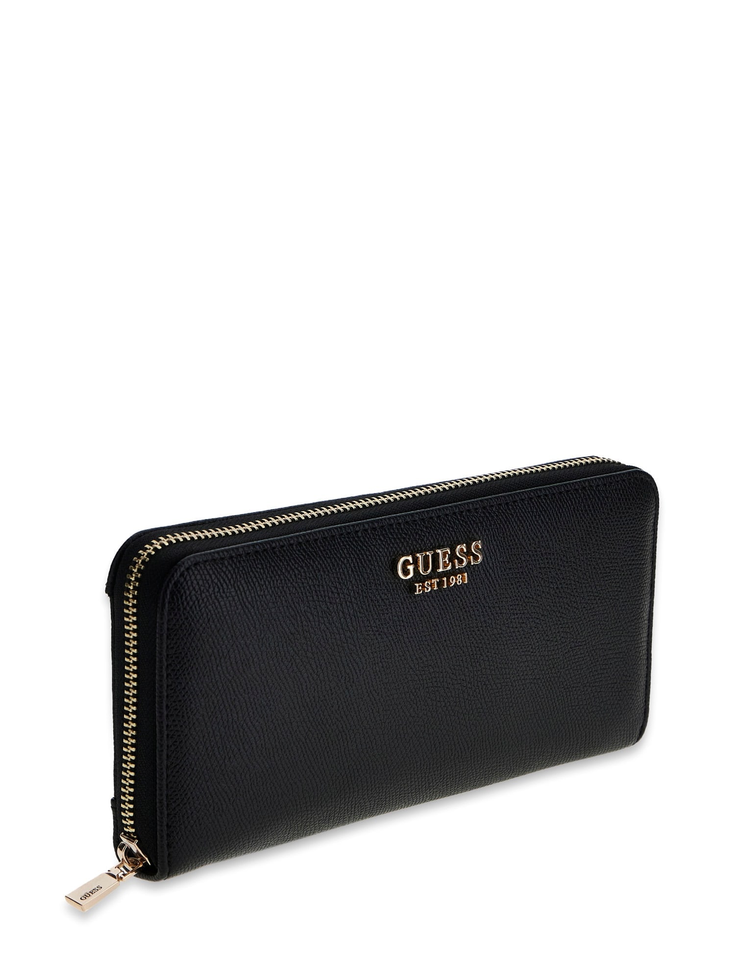 Guess Porte-monnaie »AMORETTE SLG LRG ZIP AROUND« Damen Portemonnaie, Geldbeutel mit edlem Logoschriftzug