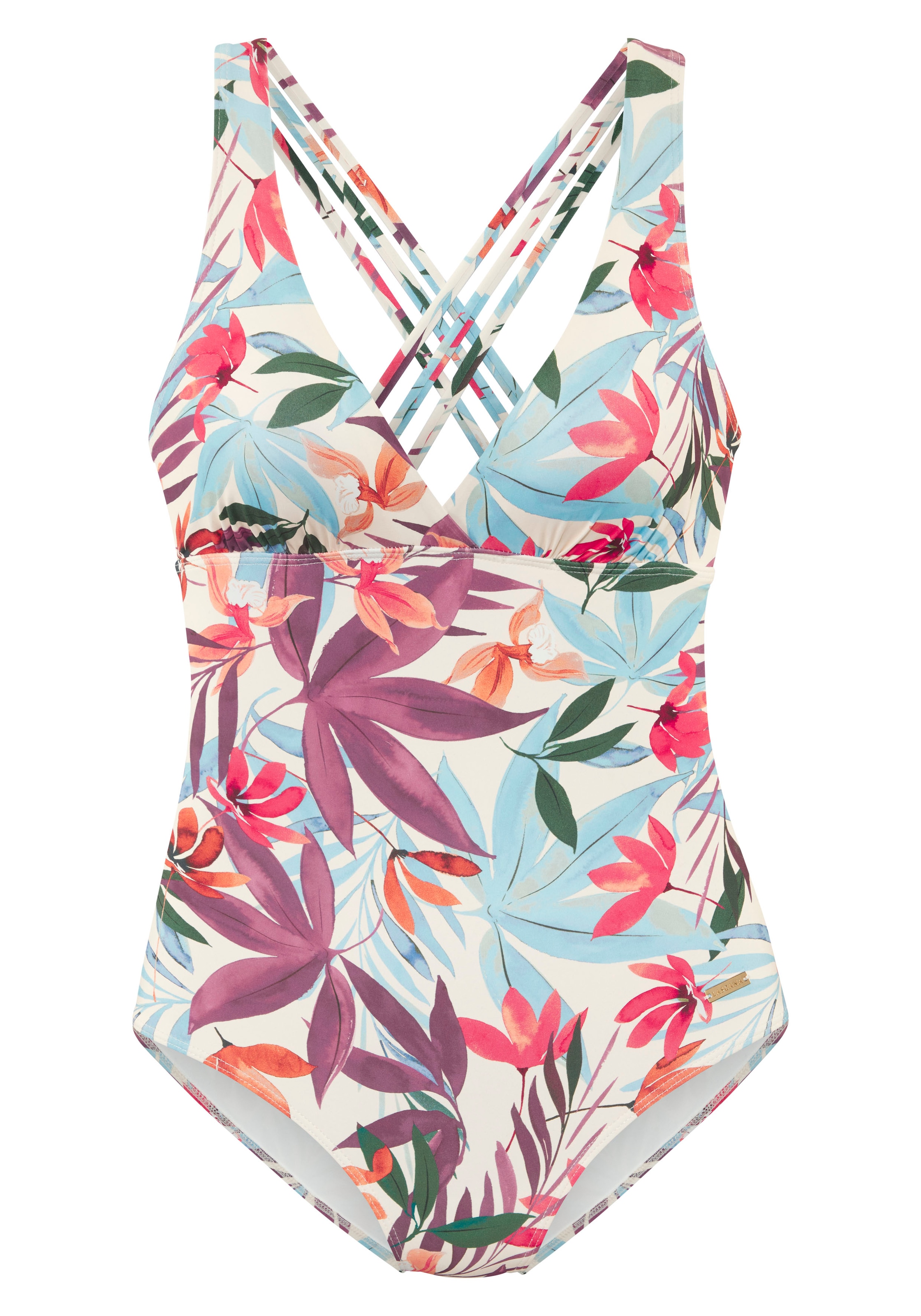 LASCANA Maillot de bain »Imani« mit sommerlichem Blätterprint