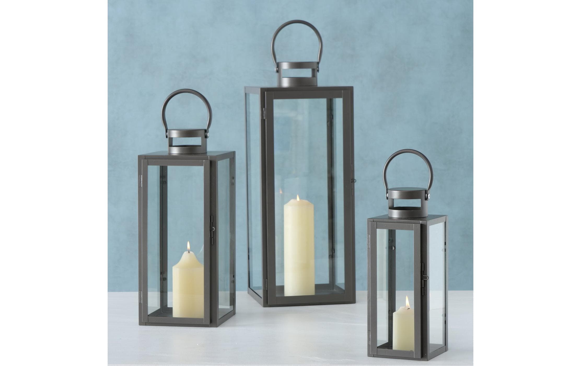 BOLTZE Kerzenlaterne »Arana 3-teilig«