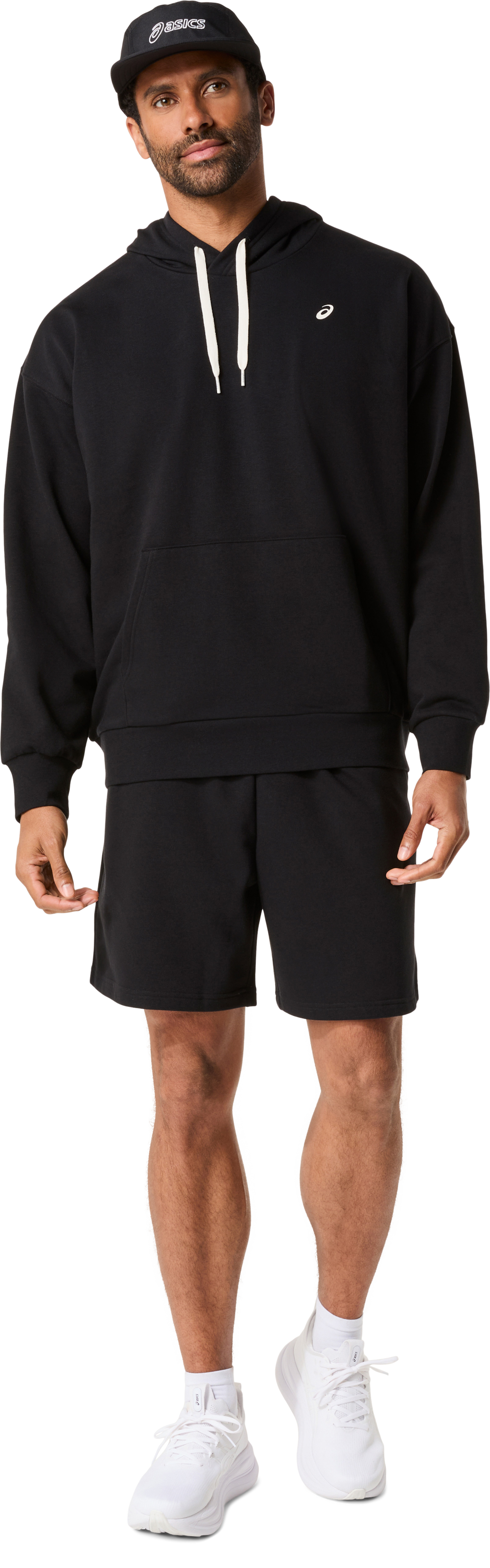 Asics Sweat à capuche »FRENCH TERRY RELAXED PULLOVER HOODIE«, mit Kängurutasche, sportlicher Stil
