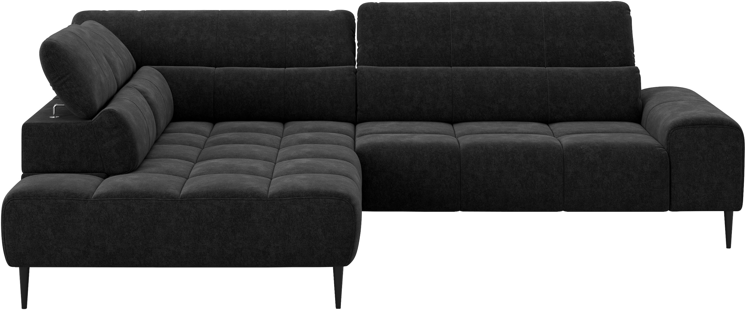 COTTA Canapé d'angle »Theo L-Form, B: 298 cm« mit Kopfteilverstellung, optional Sitztiefenverstellung