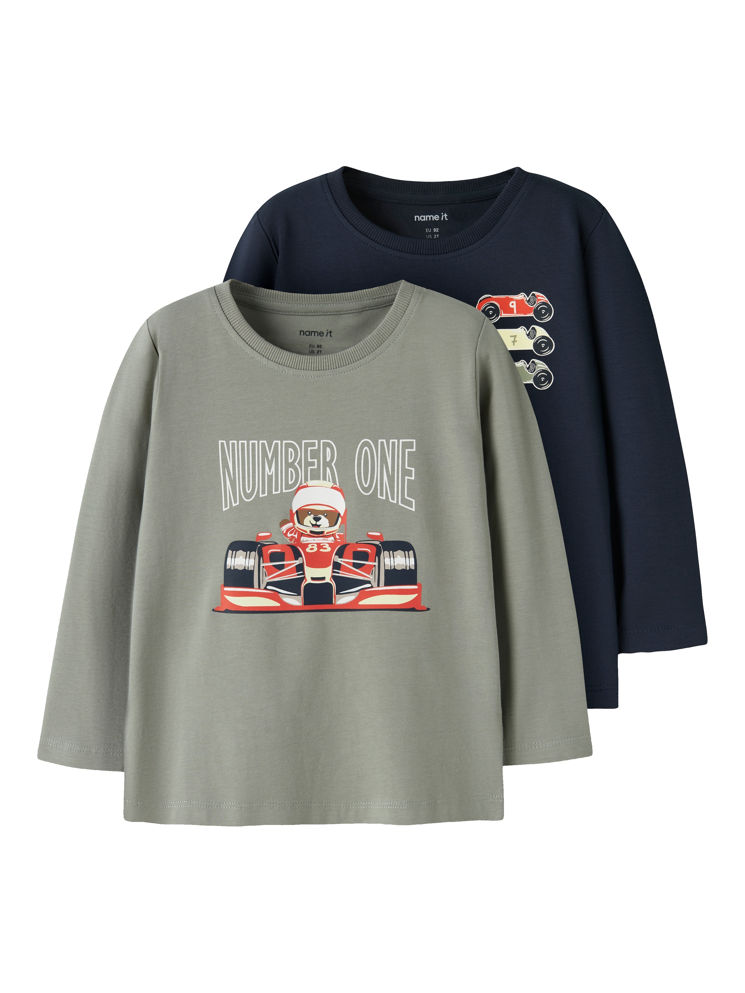 Name It T-shirt »NMMVUX 2P LS TOP« Paquet, 2 Mélange de coton,