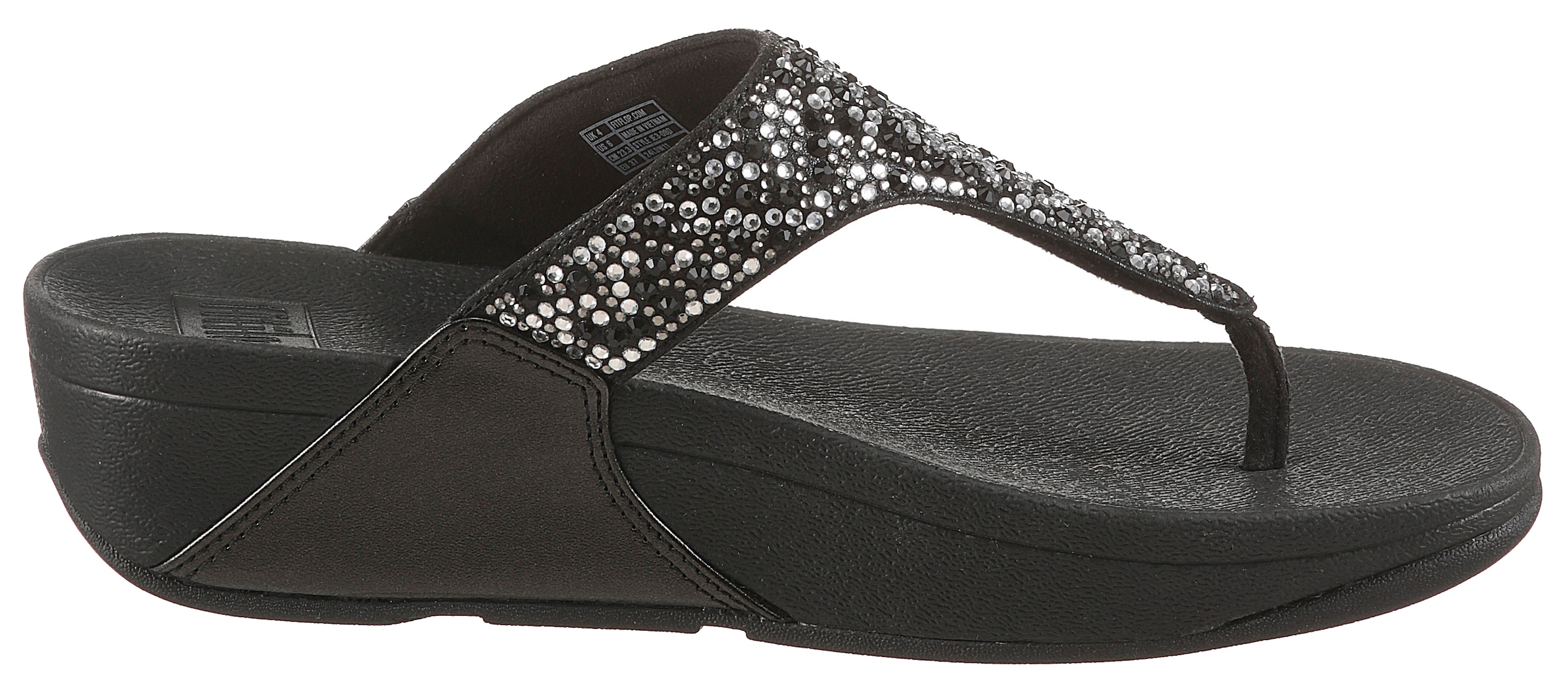 Fitflop Zehentrenner »LULU CRYSTAL«  , Sandale, Pantolette mit Schmucksteine