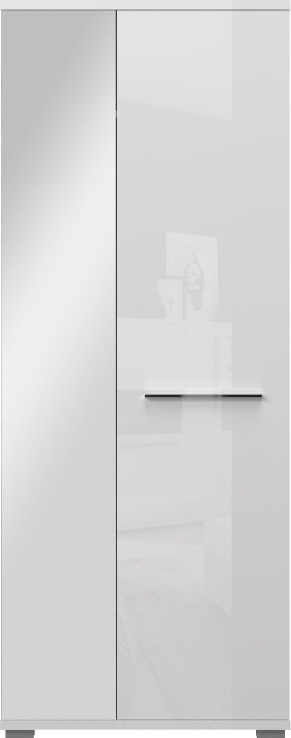 GOODproduct Garderobenschrank »Piano« UV lackiert, hochglänzend, Soft-Close Funktion, mit Spiegel