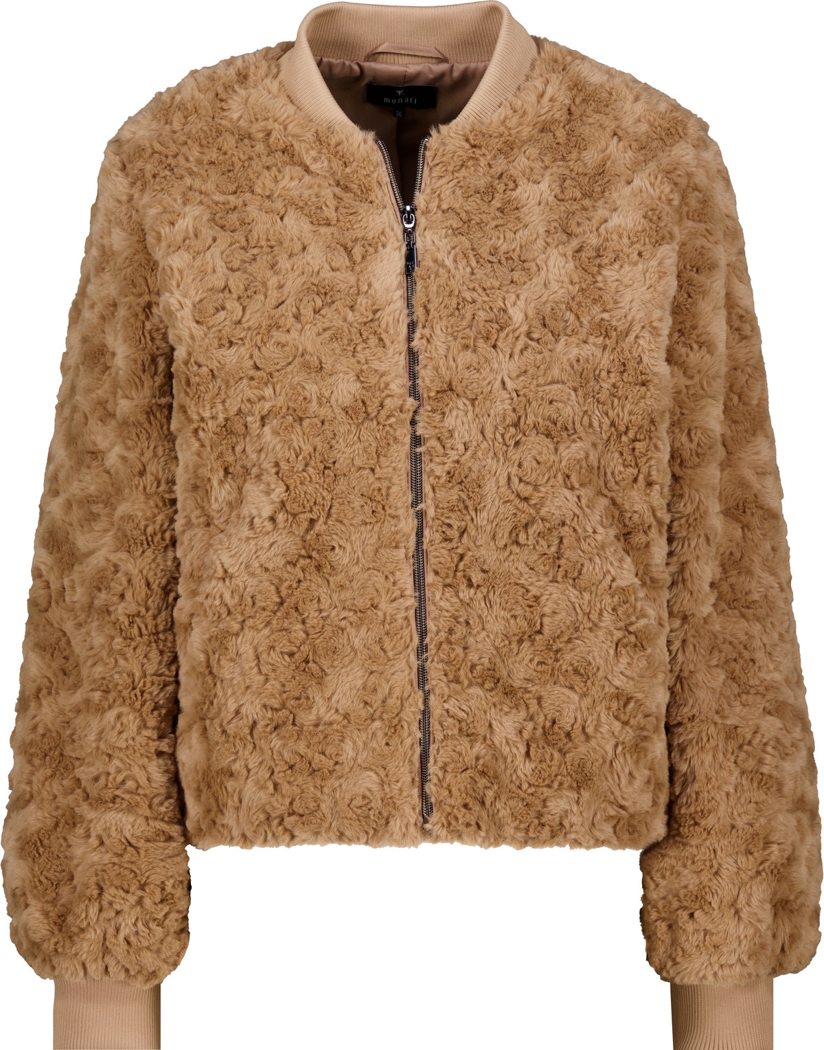 Monari Veste en fausse fourrure »Jacke fake fur« sans capuche Regular fit mit Kunstfell