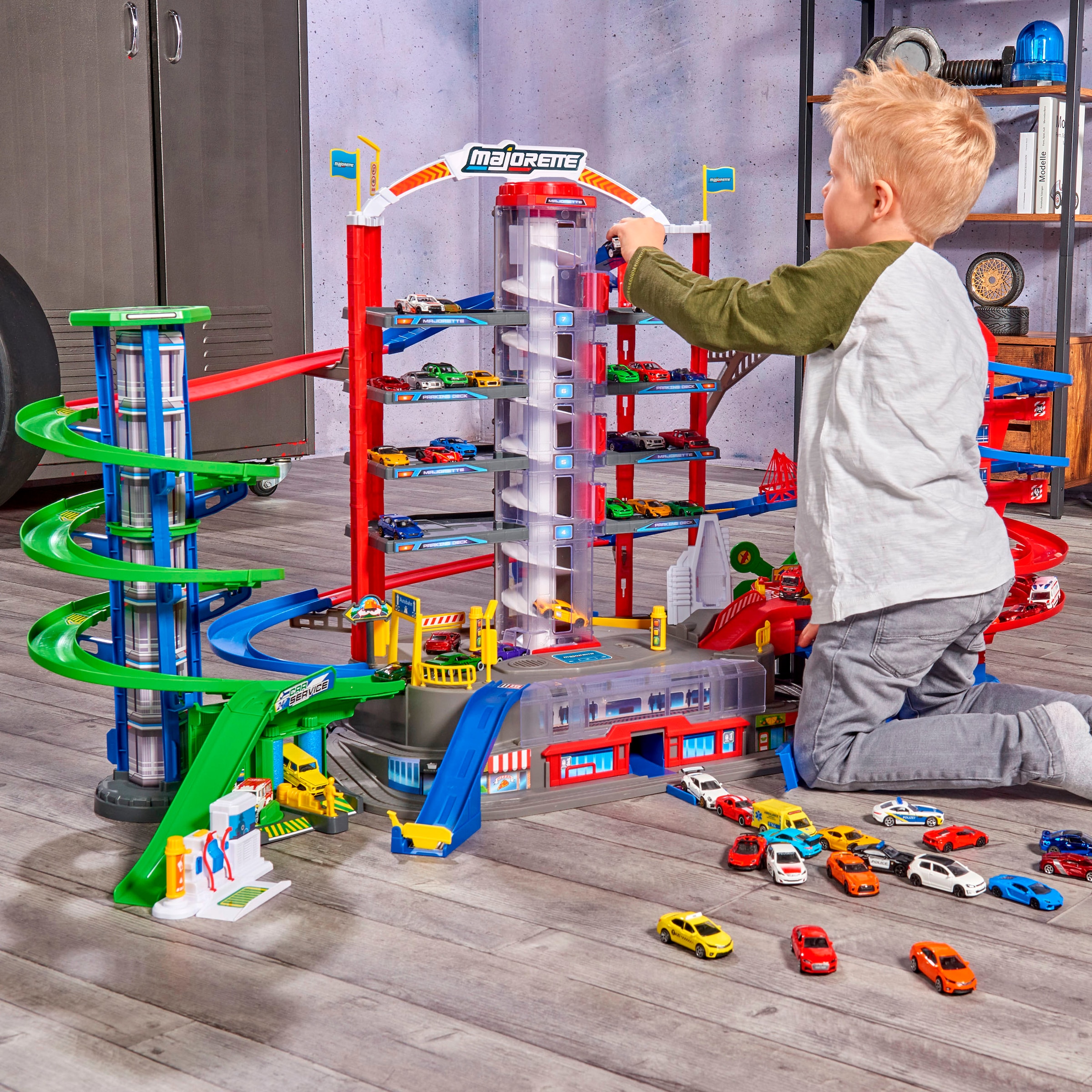 majORETTE Parc de jeux »City Garage« mit Licht und Sound