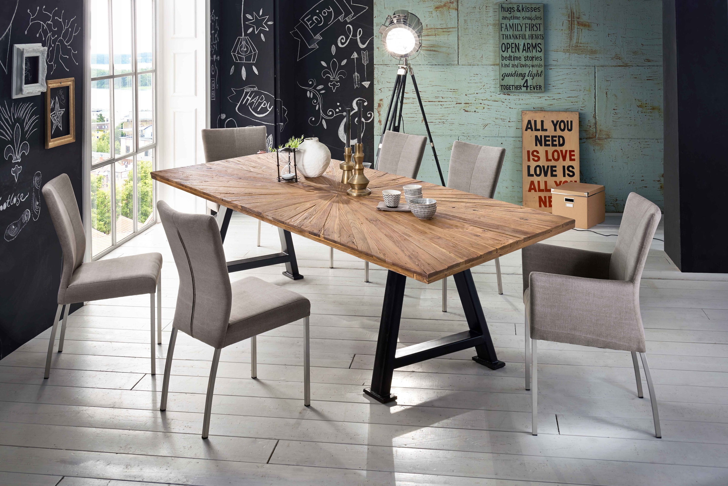 SIT Tischplatte 1 Stk. tlg. mit extravagantem Sonnendesign