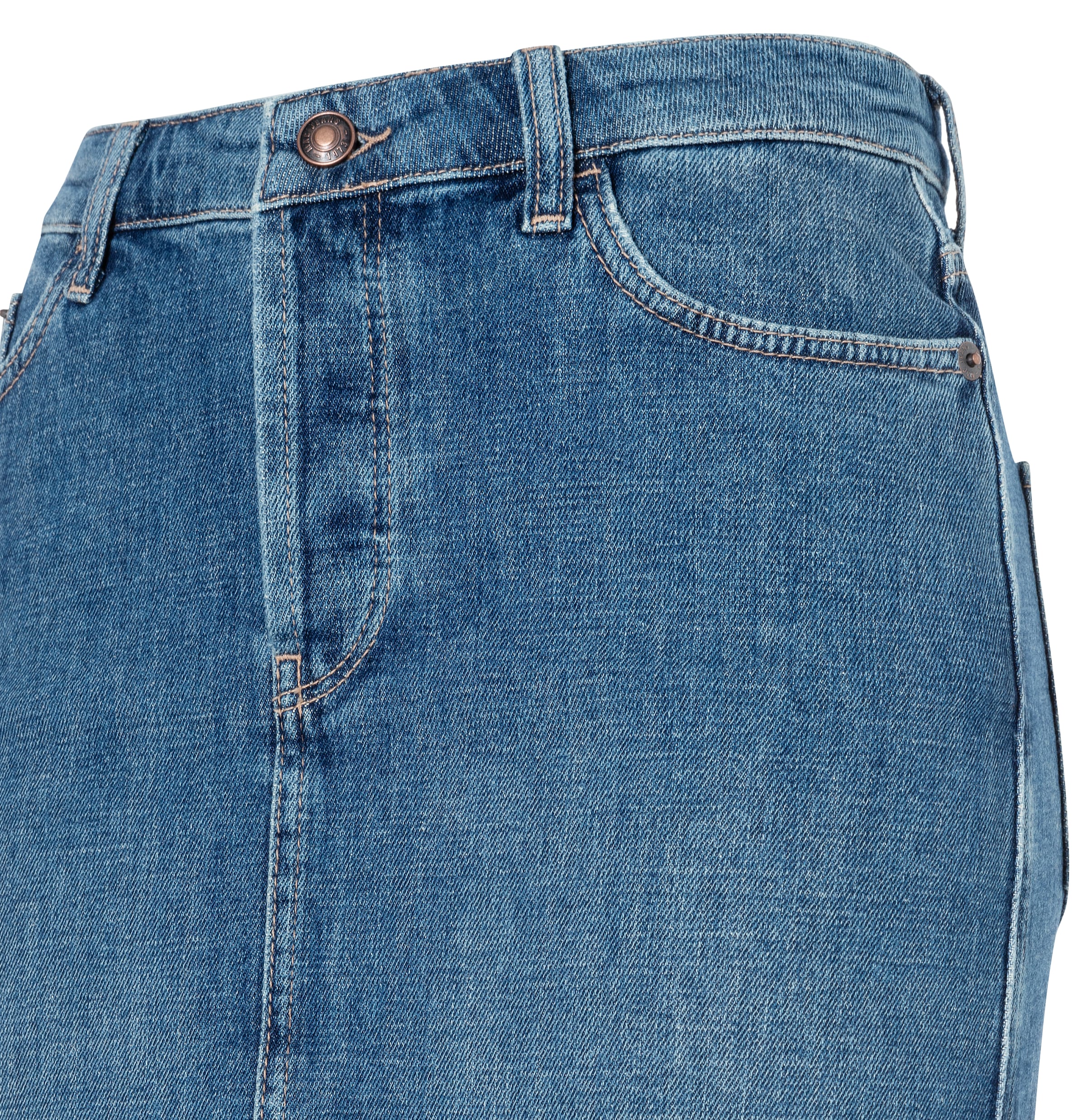 MAC Jupe midi »MIDI SKIRT fringe« im Five-Pocket Style