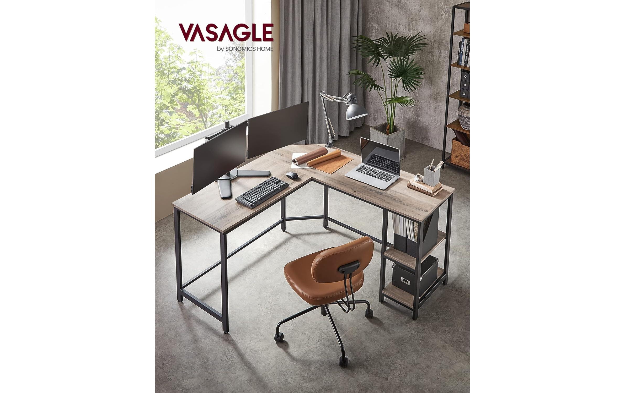 VASAGLE Schreibtisch »Greige 138 cm«