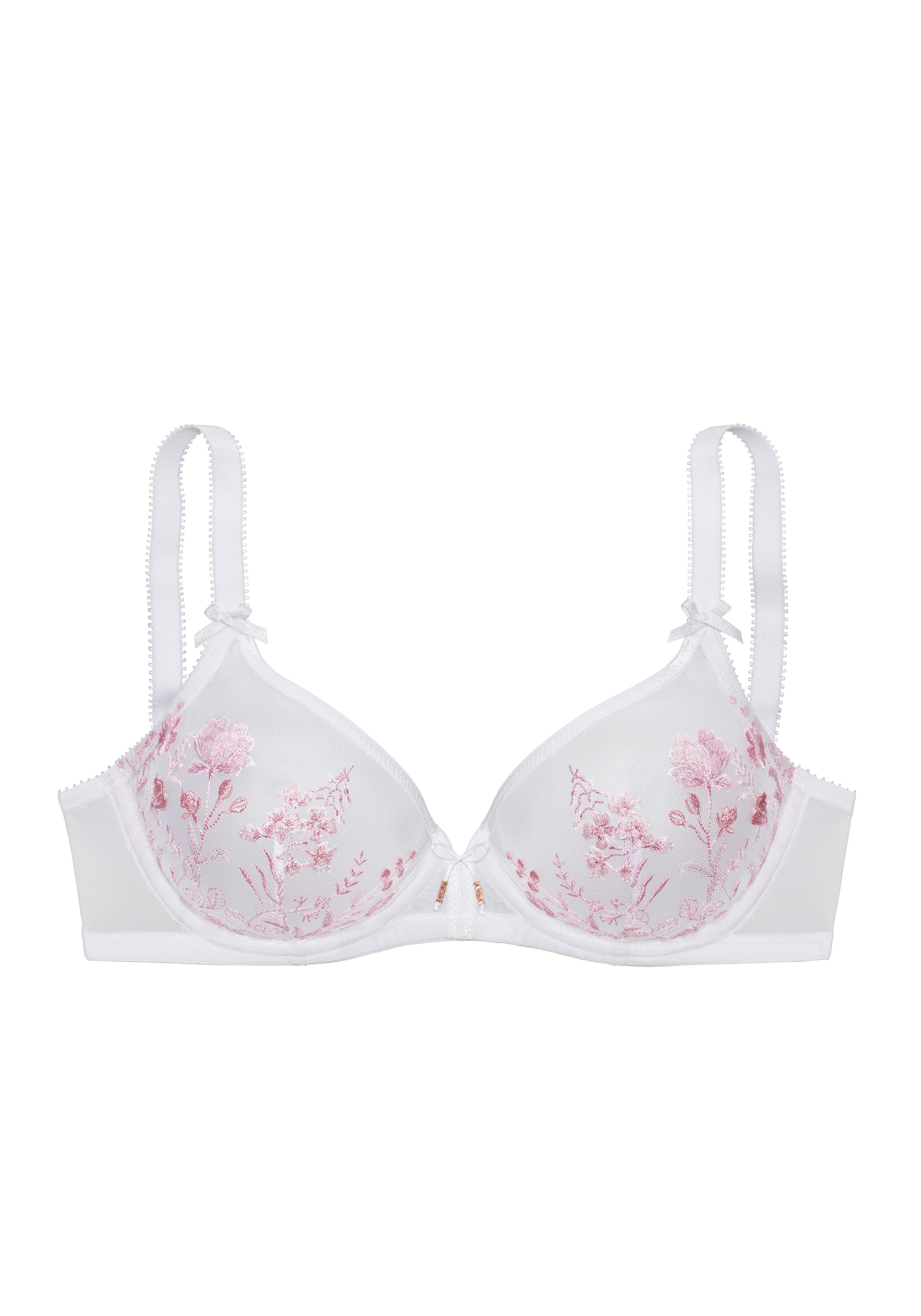 LASCANA Soutien-gorge à armatures »Maria« dentelle brodée noble avec fleurs – aussi idéale pour les grandes tailles