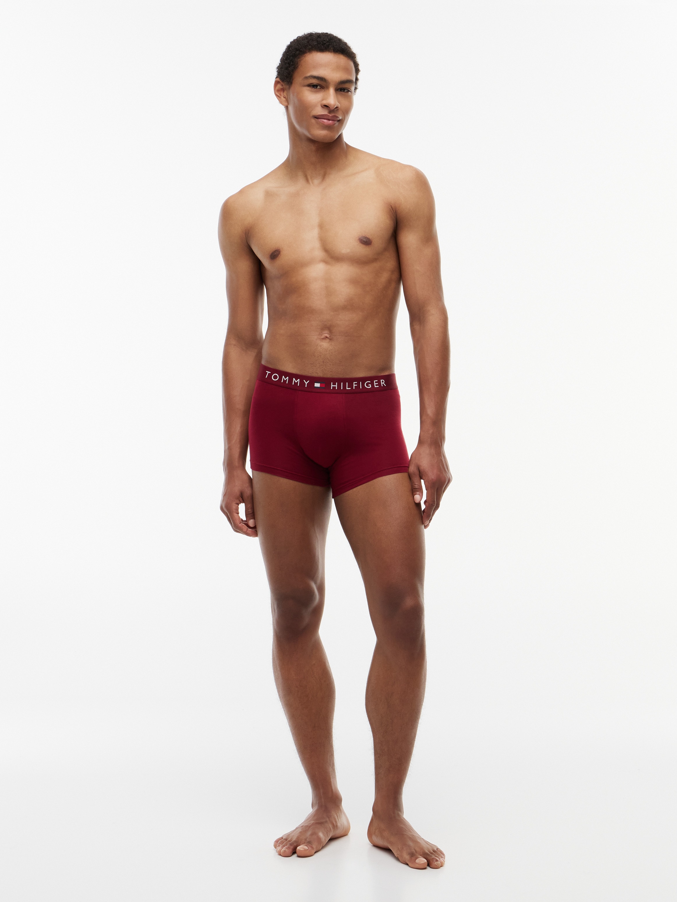 Tommy Hilfiger Underwear Tronc »3P TRUNK WB« Paquet, lot de 3, 3 cuis avec ceinture logo