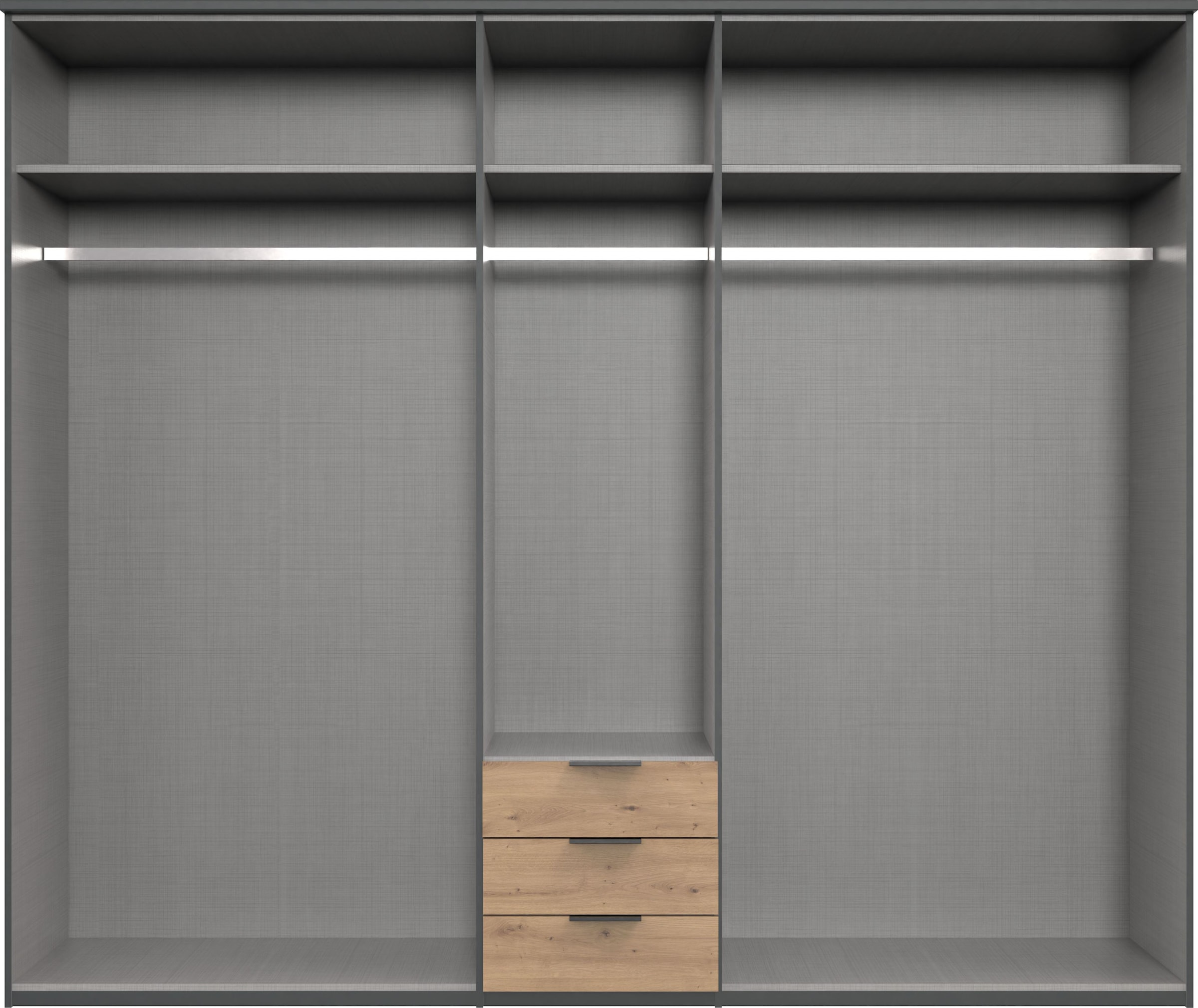 Wimex Drehtürenschrank »Toscana« Mit attraktiven Griffscheiben in Vollholzoptik, 225 oder 270cm breit