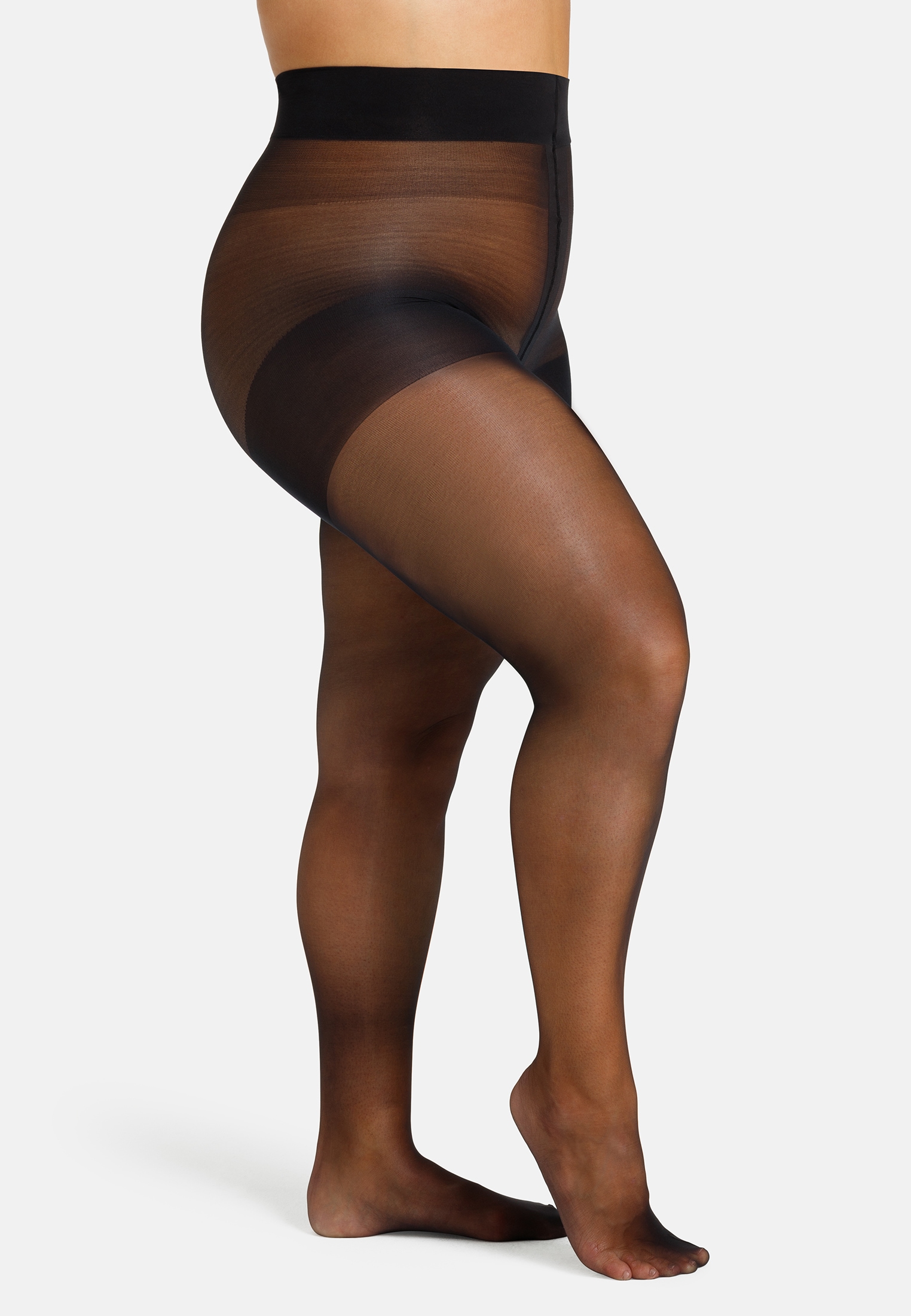 Camano Feinstrumpfhose »fine curvy« 20 DEN Curvy-Tights, extra breiter Bund, Matt-Look