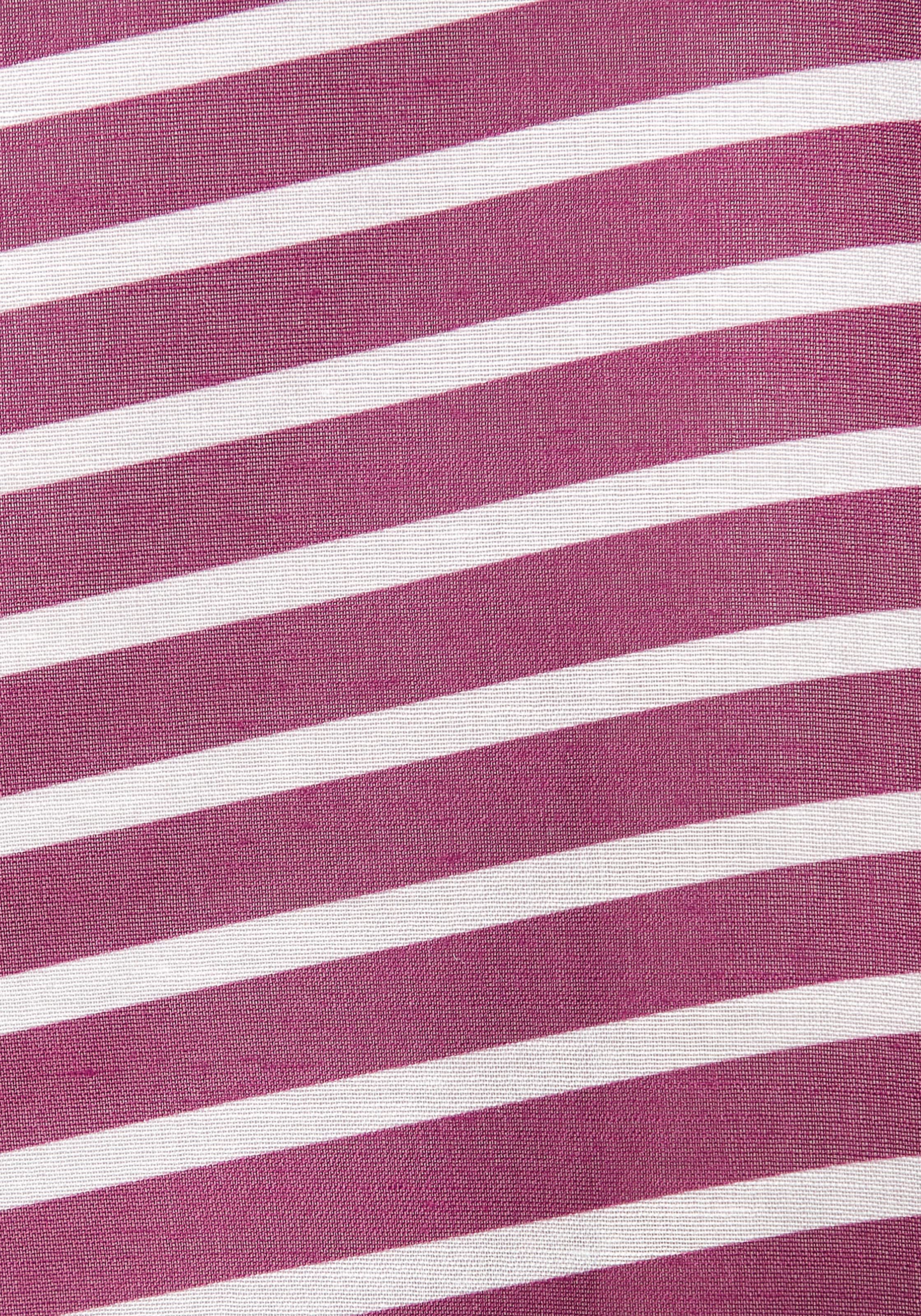 Venice Beach Chiffontunika mit Streifenprint, Quasten mit Fransen, Cover-Up